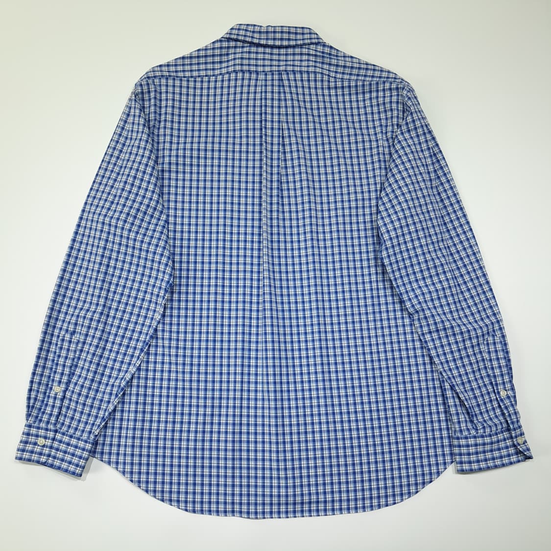 CL401 2XL 폴로 나일론 마이크로체크 블루 셔츠 남방 상품이미지6