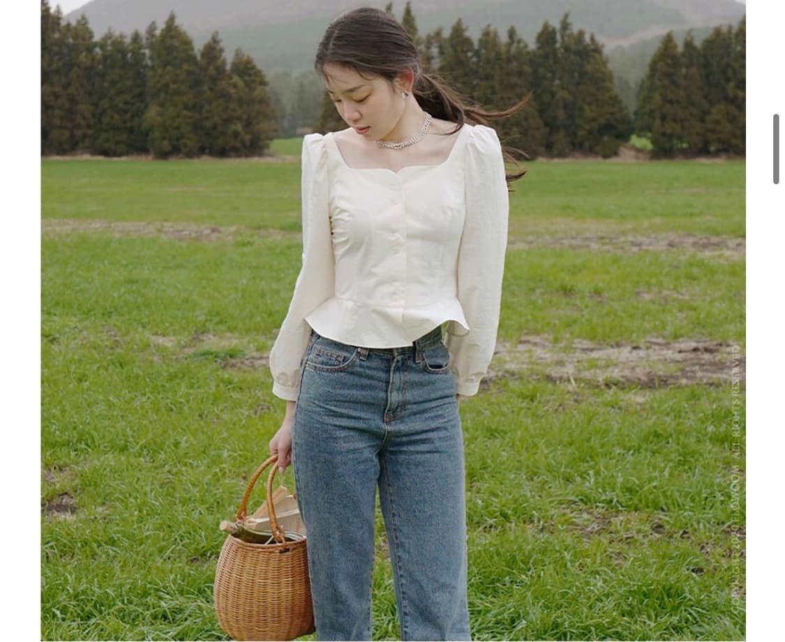 새상품 택o) 플로움 로지 블라우스 rosy blouse 상품이미지2