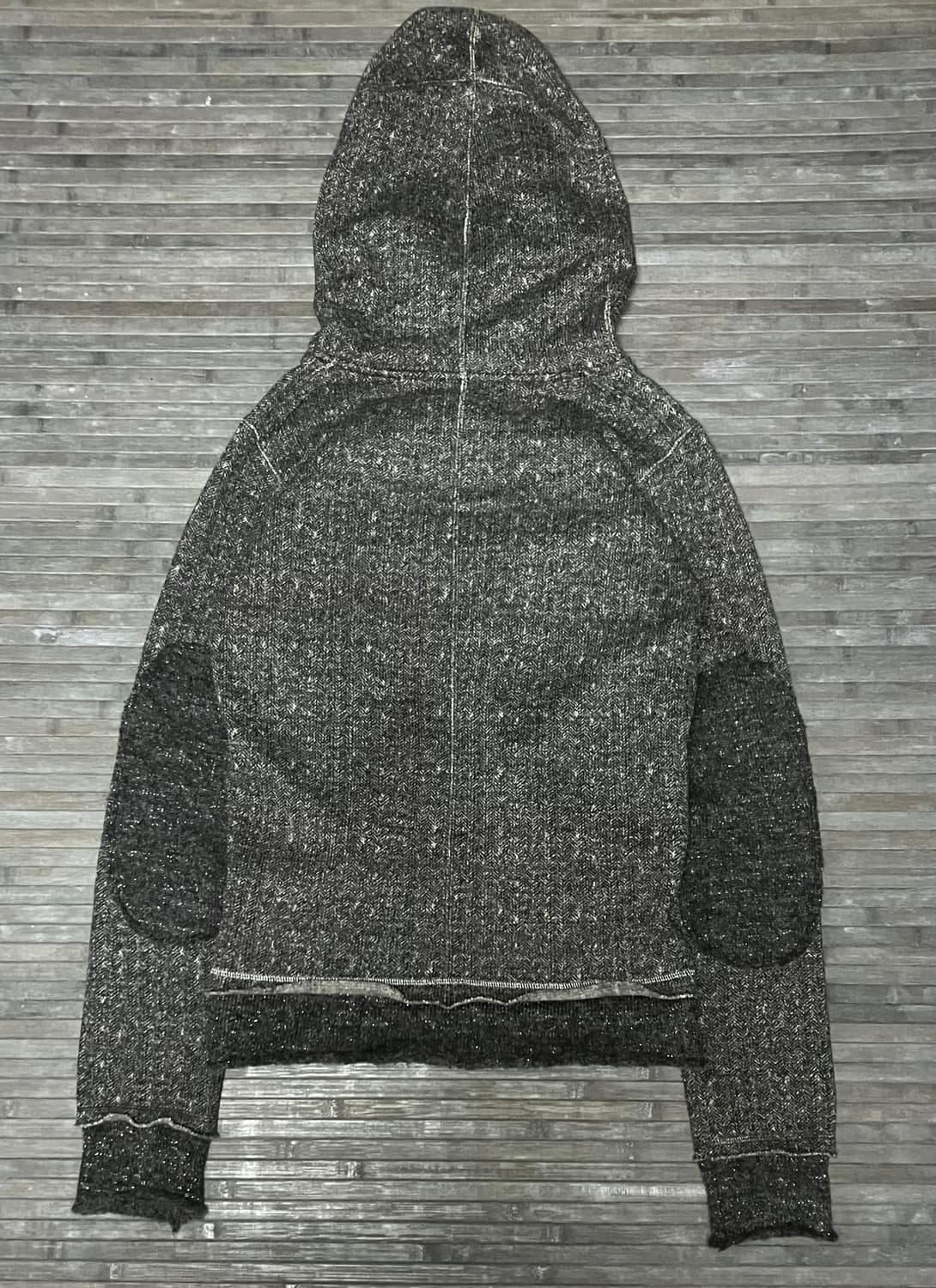 Skull heart cubic hairy hoodie 상품이미지2