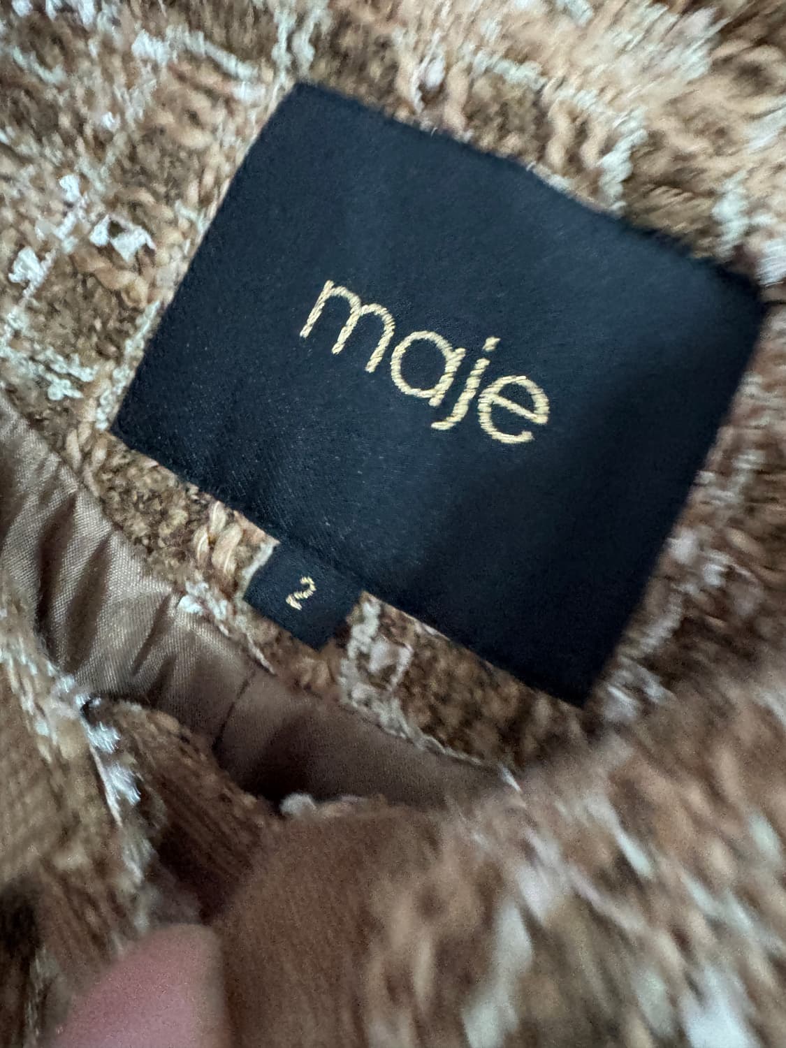 정품!! 마쥬 maje 트위드 자켓 셋업 S 아이디룩 상품이미지4