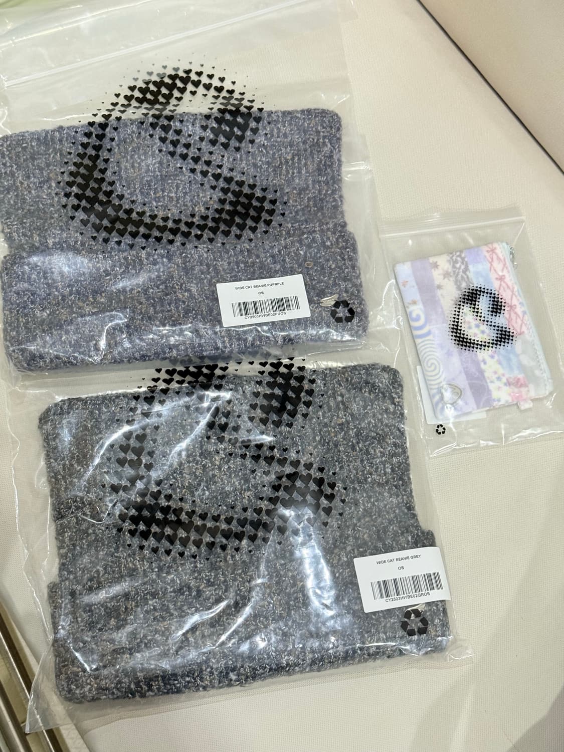 [새상품] 코이세이오 고양이 비니 와이드 캣 비니 그레이 상품이미지2