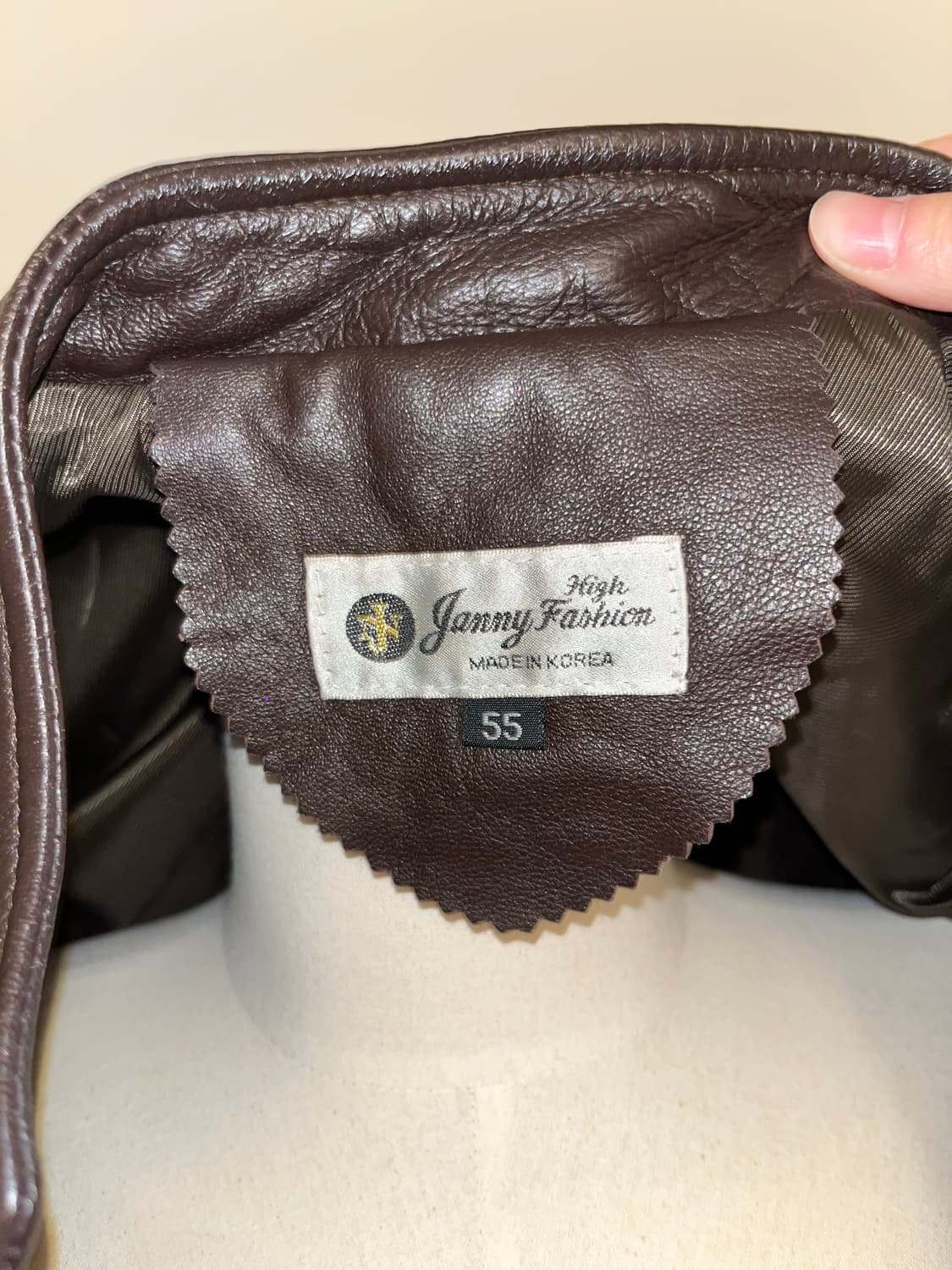 leather sheepskin brown jacket 상품이미지8