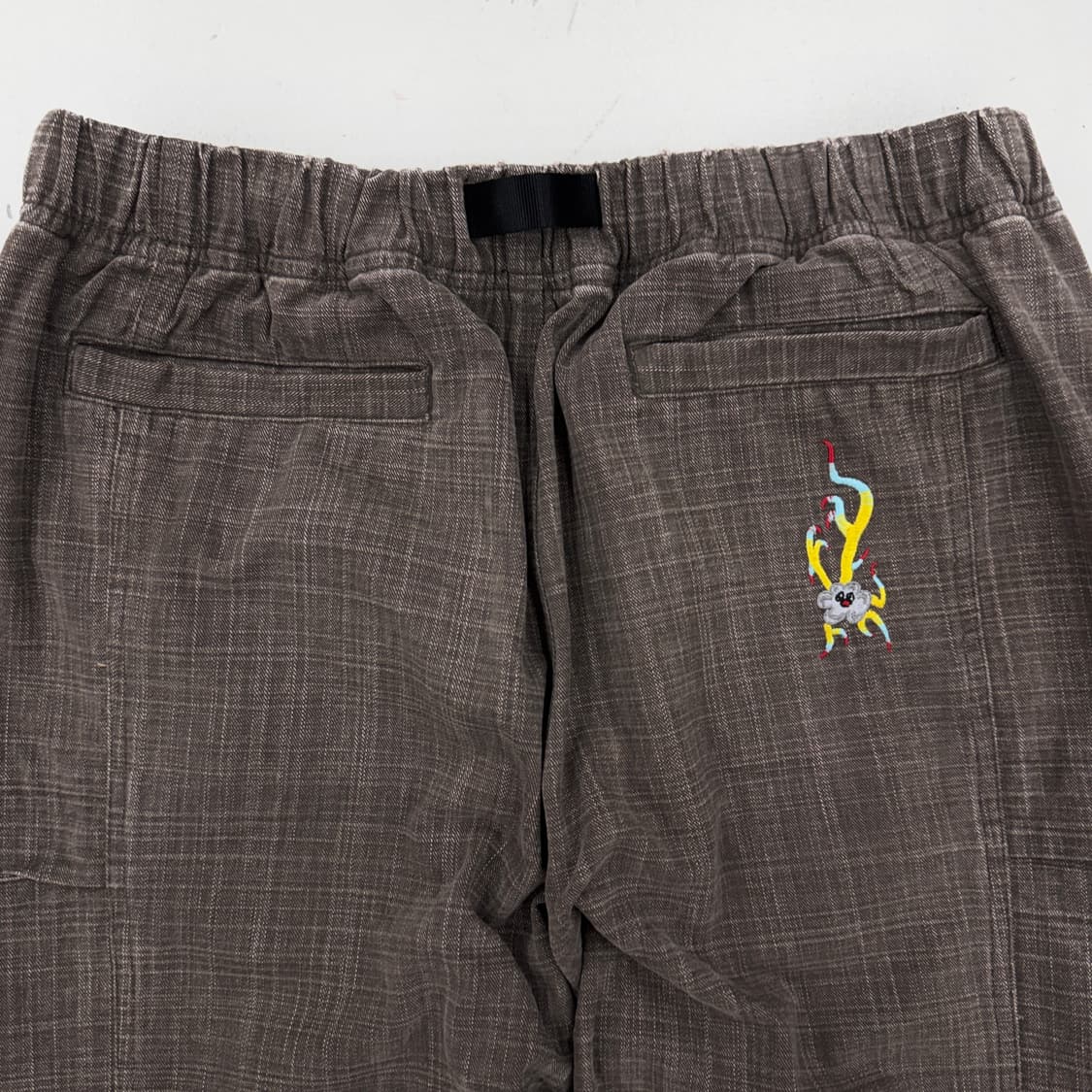 예스아이씨 와이드 벨티드 미니 자수 팬츠 상품이미지6