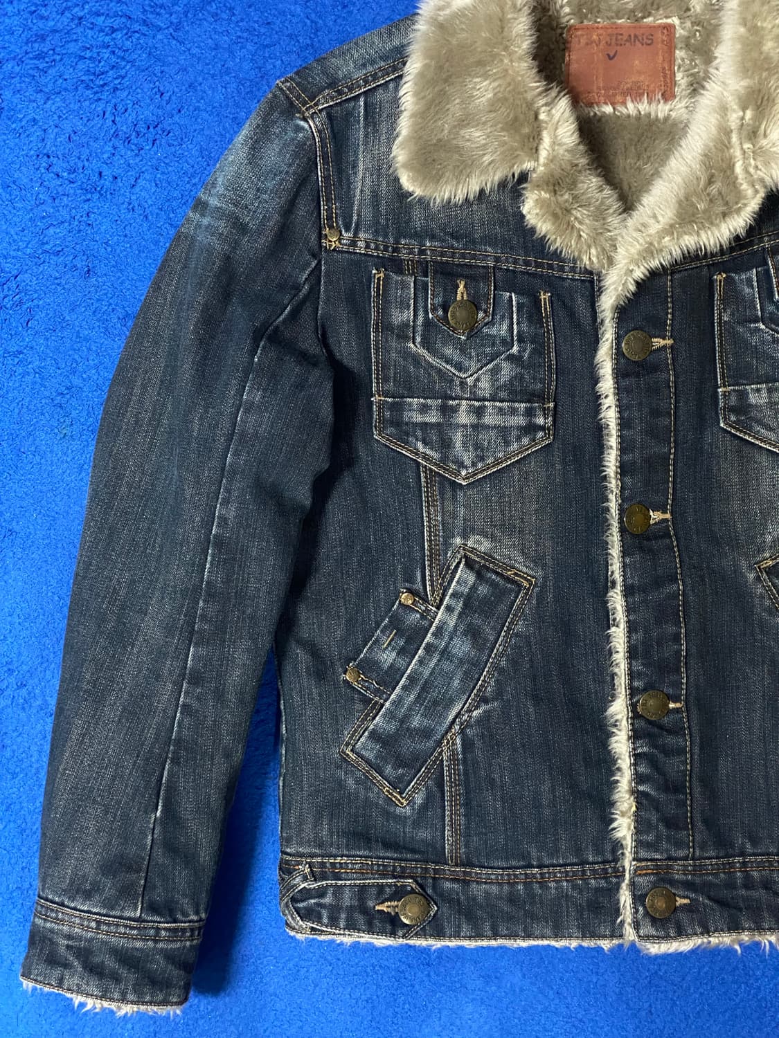 Vintage TBJ Jeans 빈티지 쉐르파 데님 자켓 95 M 상품이미지6