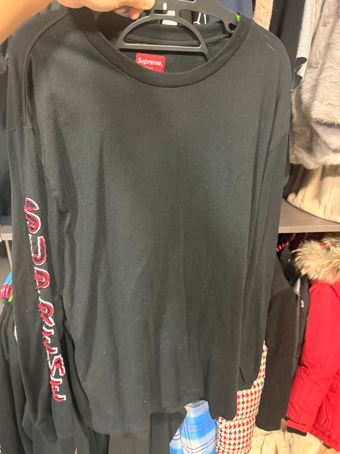 슈프림 컷아웃 롱슬리브 XL 상품이미지2