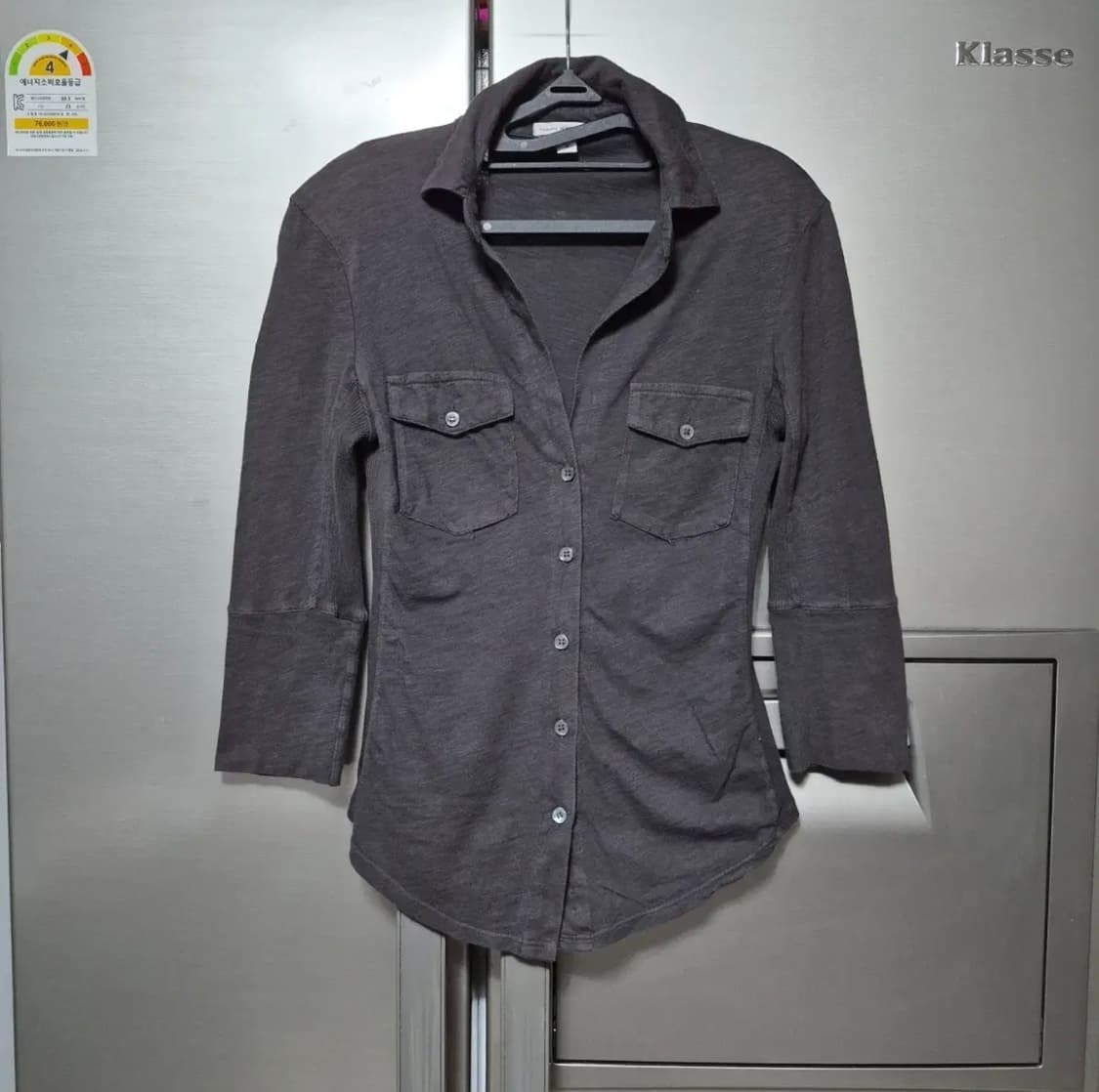 제임스펄스 코튼 셔츠 차콜 상품이미지1