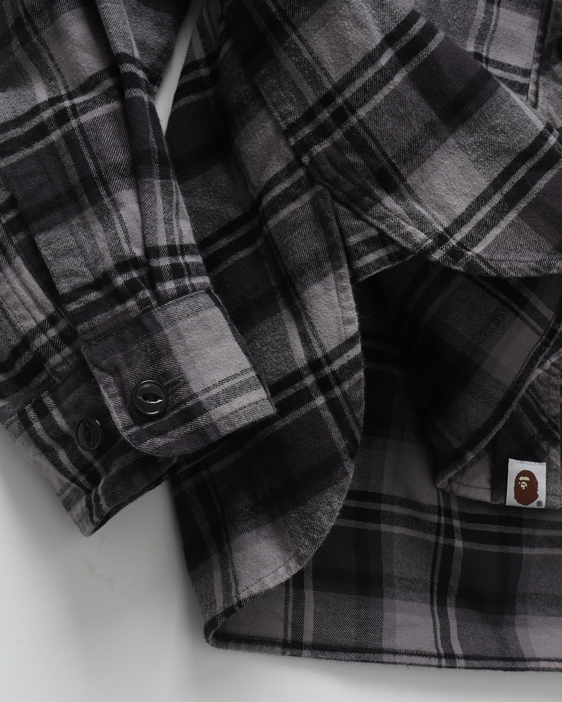 A BATHING APE Hooded Flannel Shirt 상품이미지6