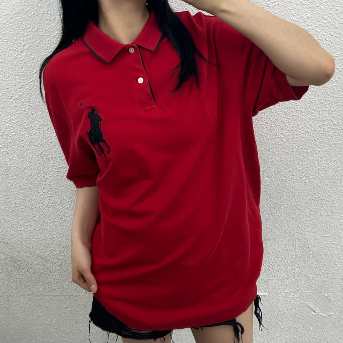 폴로 랄프로렌 블랙포니 레드 pk반팔 상품이미지1