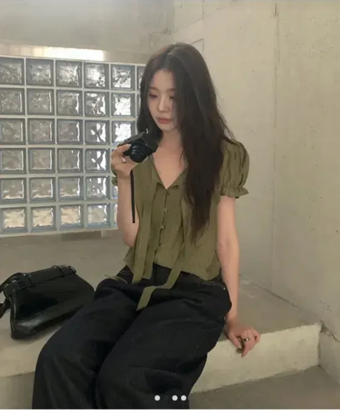 니어웨어 시스 반팔 블라우스  상품이미지4