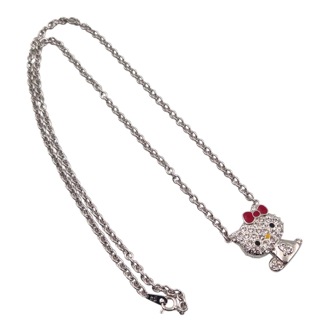 08s 레어 키티 실버 925 파베 목걸이 상품이미지3