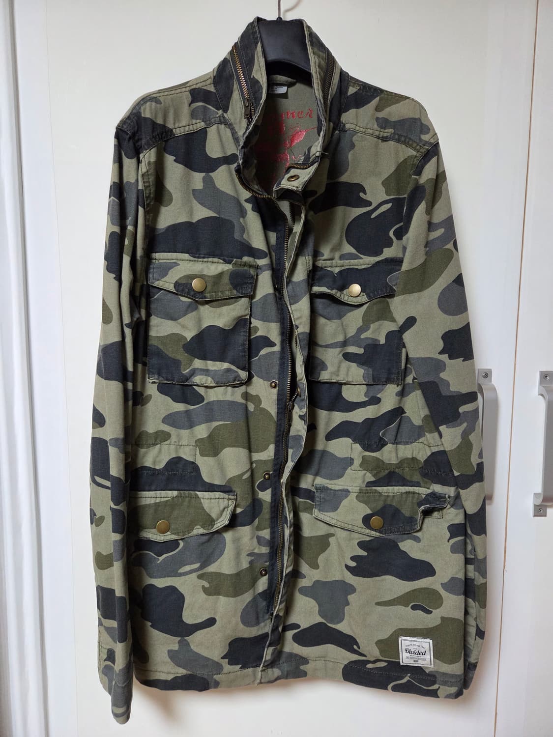 h&m 카모 밀리터리 필드자켓 야상 m 상품이미지1