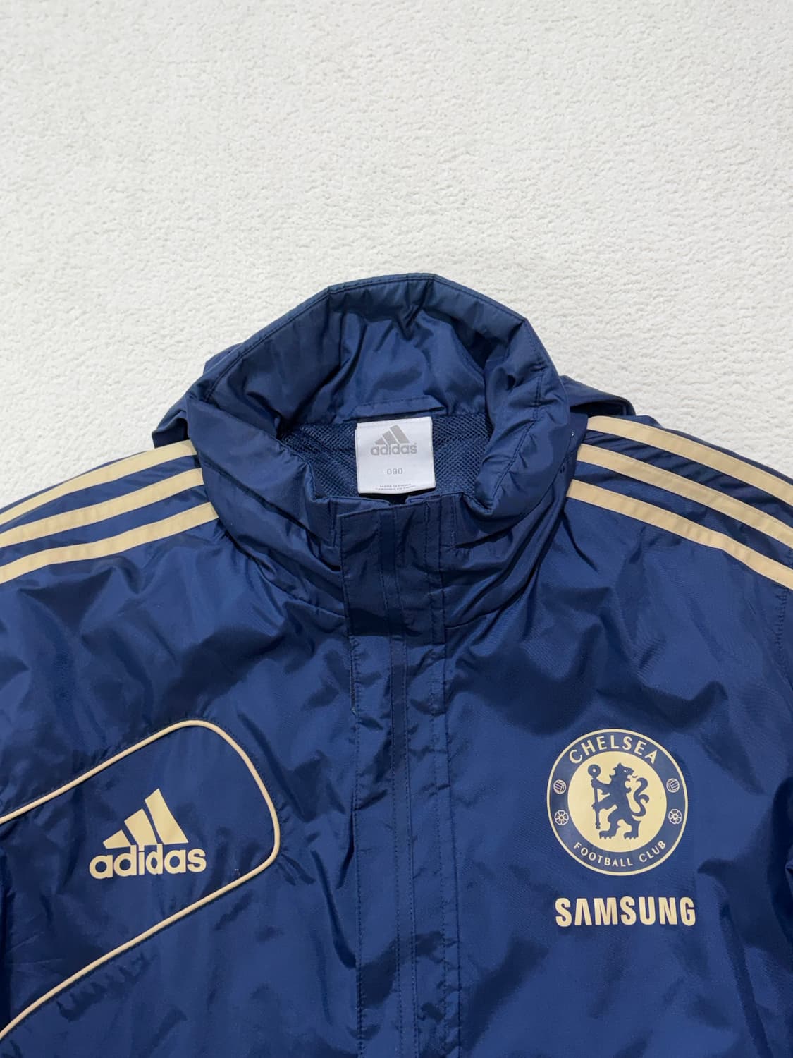 아디다스 첼시 축구 유니폼 네이비 골드 바람막이 집업 90-95 상품이미지2