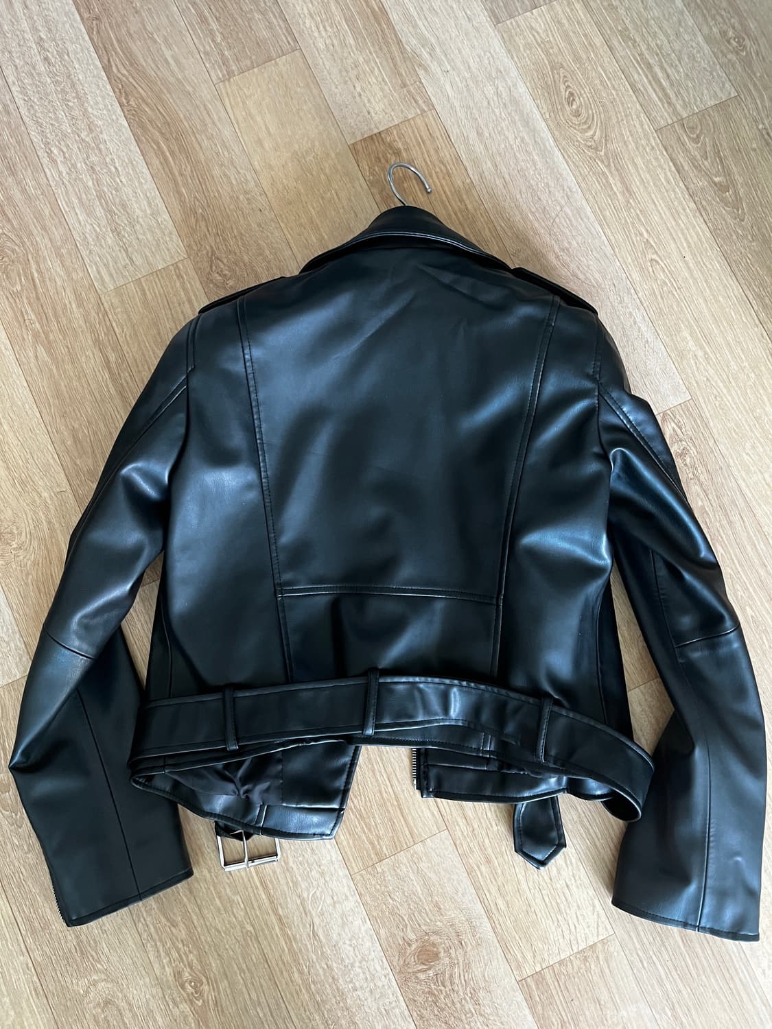 [2회 착용] 자라 블랙 레더 라이더 자켓 상품이미지1