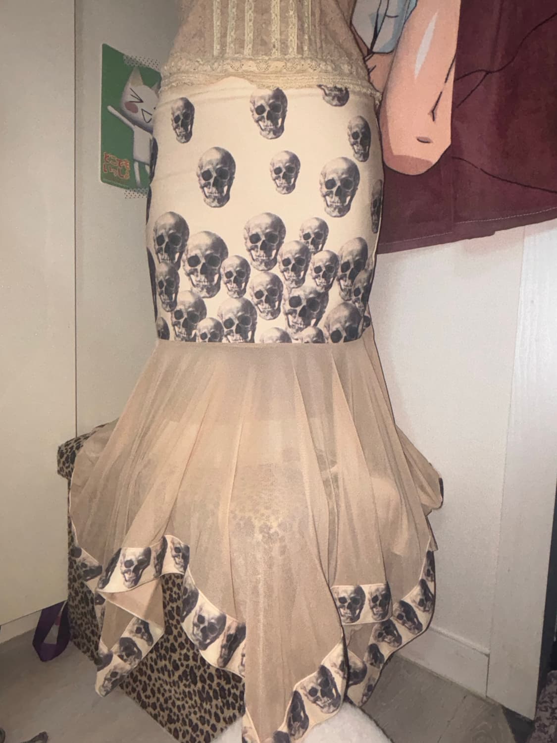 Chip chip 해골 메쉬스커트 상품이미지3