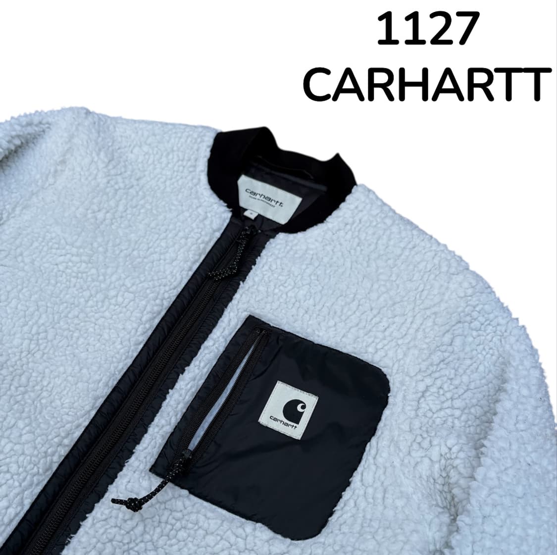 칼하트 양털 플리스 뽀글이 화이트 S 상품이미지4