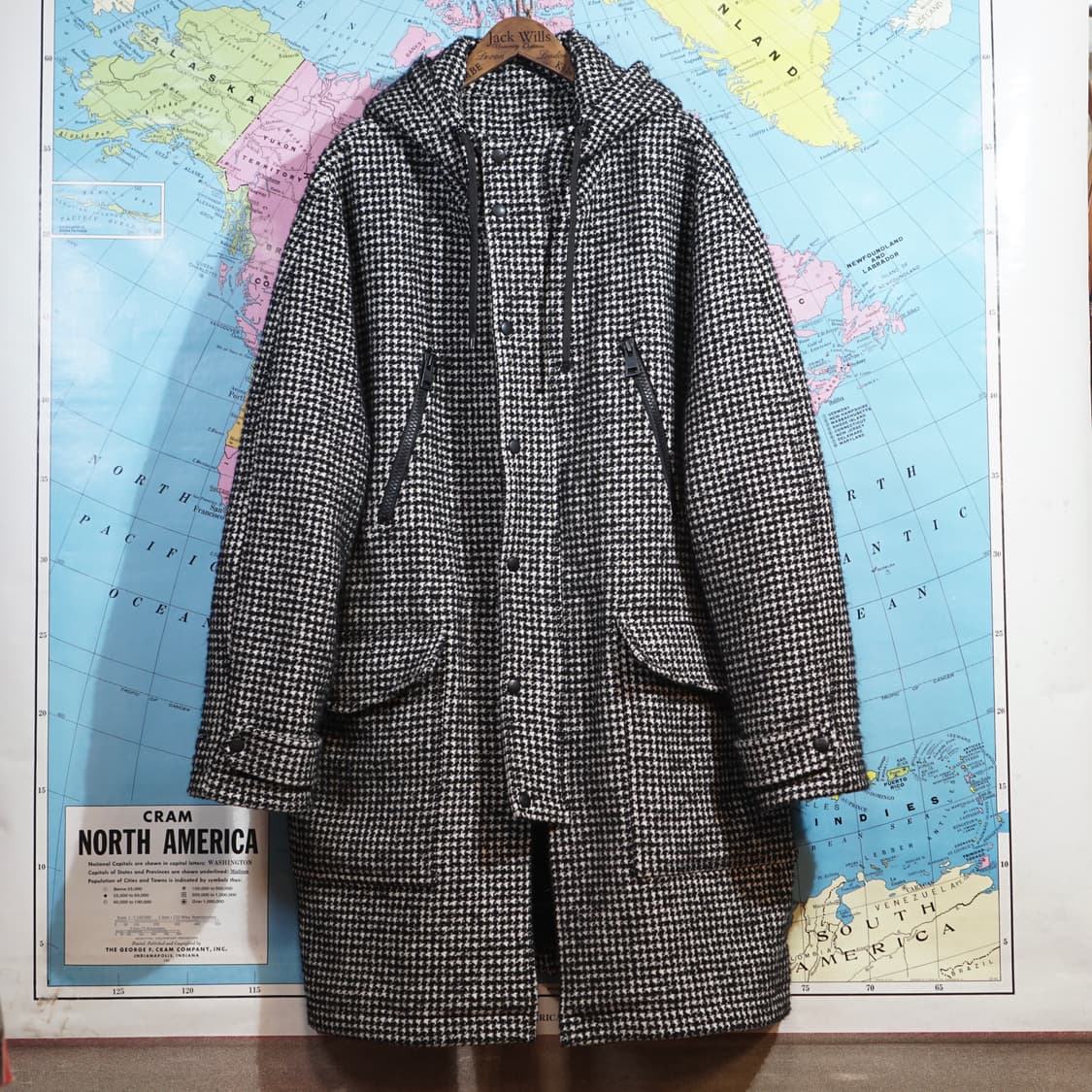 Ami 아미 하운드투스 체크 후드 코트 상품이미지2