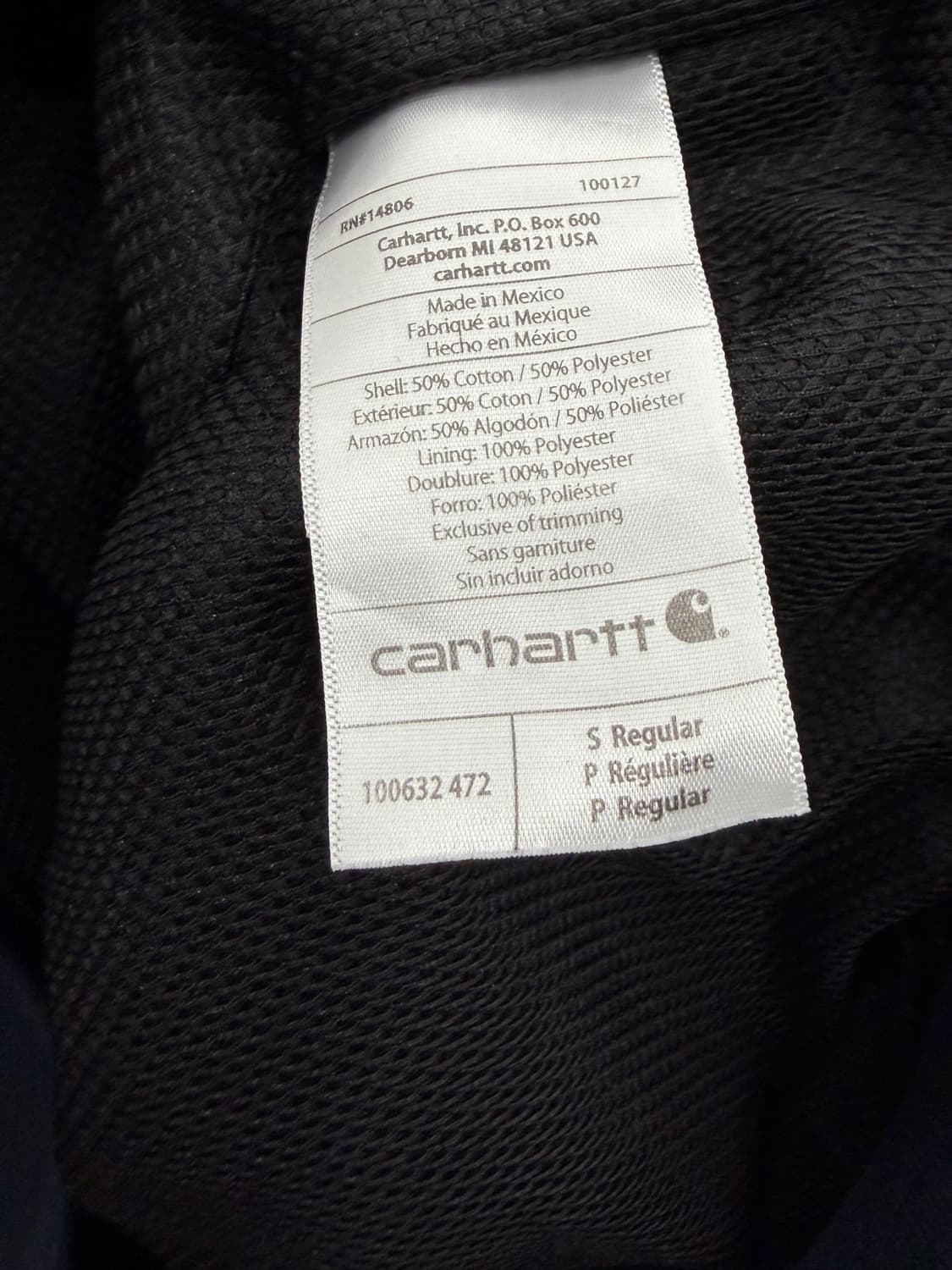 칼하트 써멀 후드 집업 레인 디펜더 네이비 상품이미지7