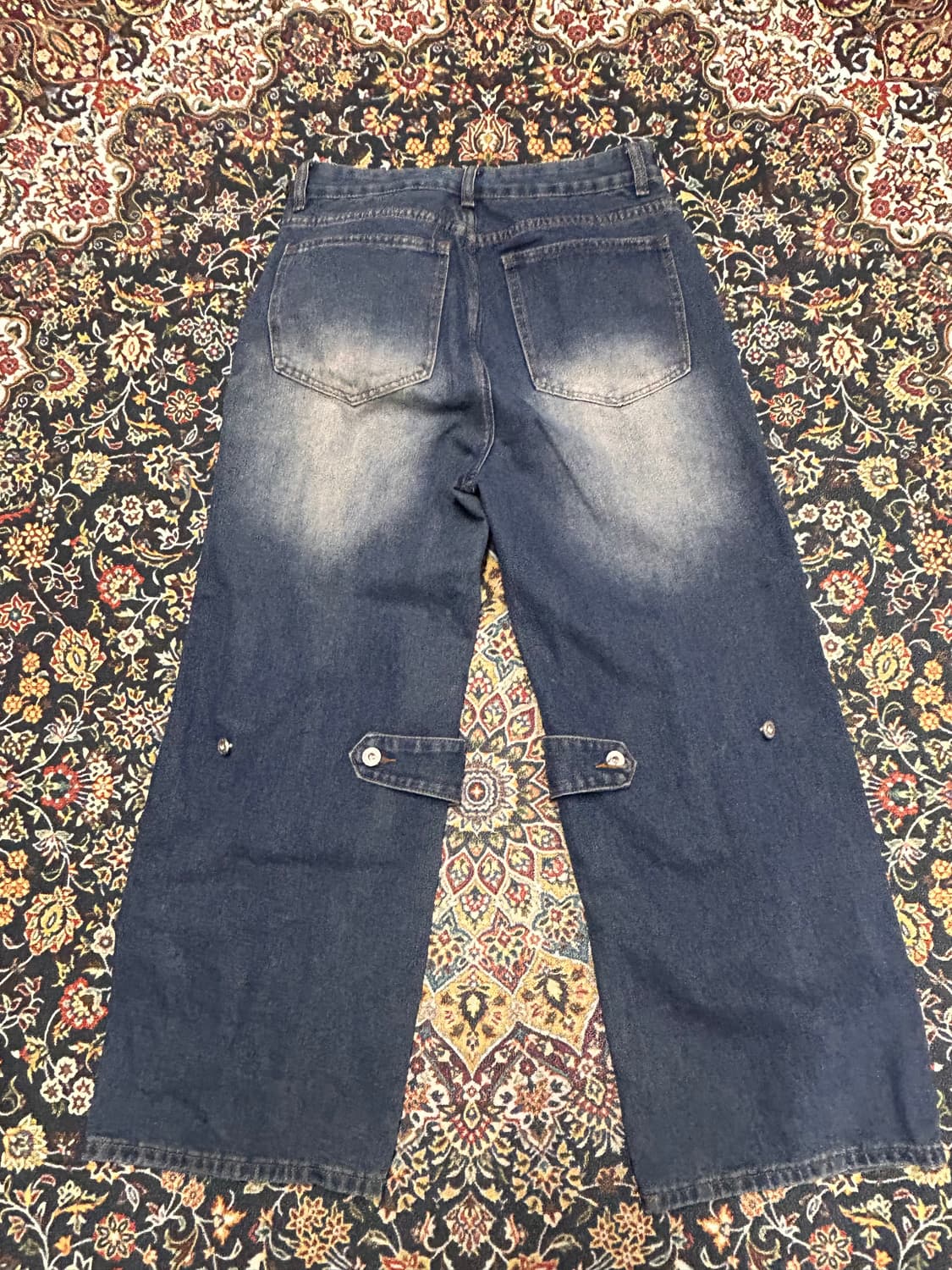 유니크 스타일 워싱 데님 팬츠 상품이미지3