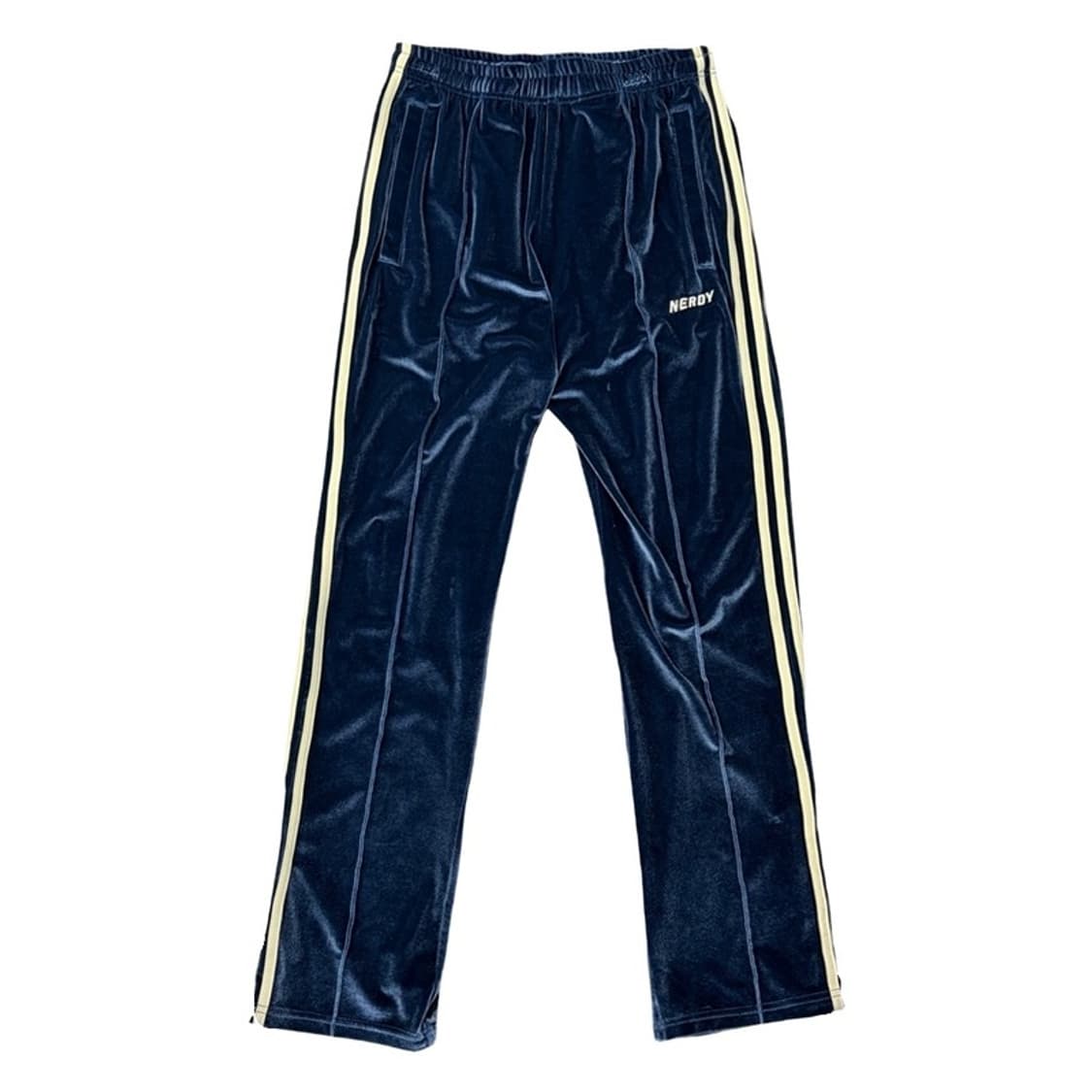 NERDY 네이비 벨벳 트랙팬츠 M 상품이미지1