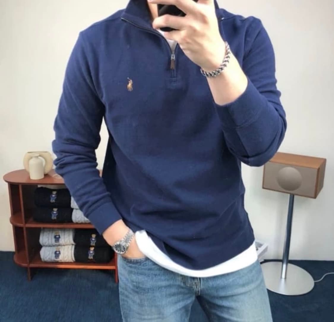 🔥[무료배송/정품]🔥폴로 면 반집업 5colors 남녀공용 상품이미지6