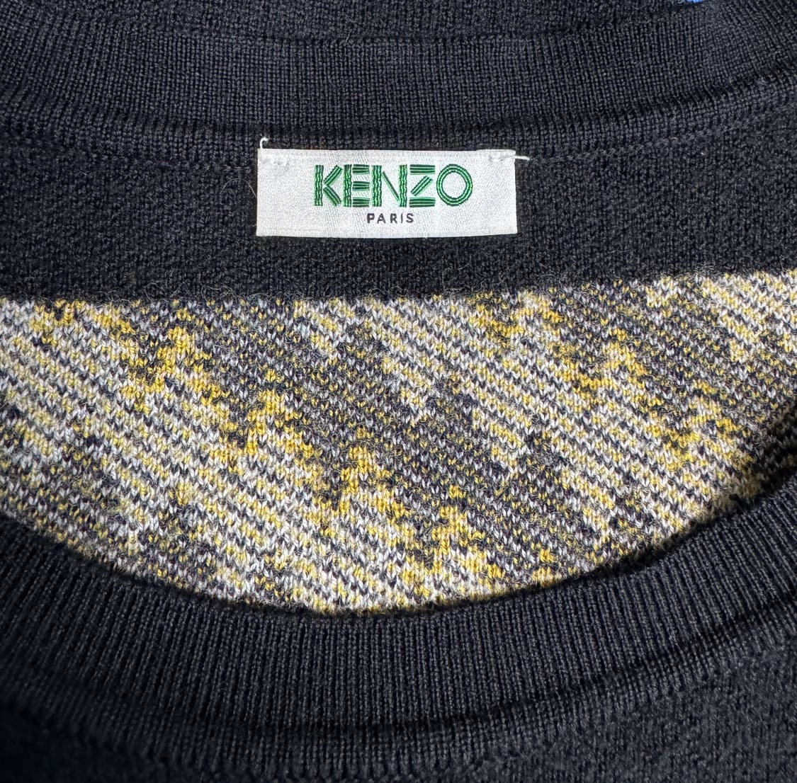 KENZO 겐조 멀티컬러 패턴 니트 풀오버 스웨터 L 상품이미지5