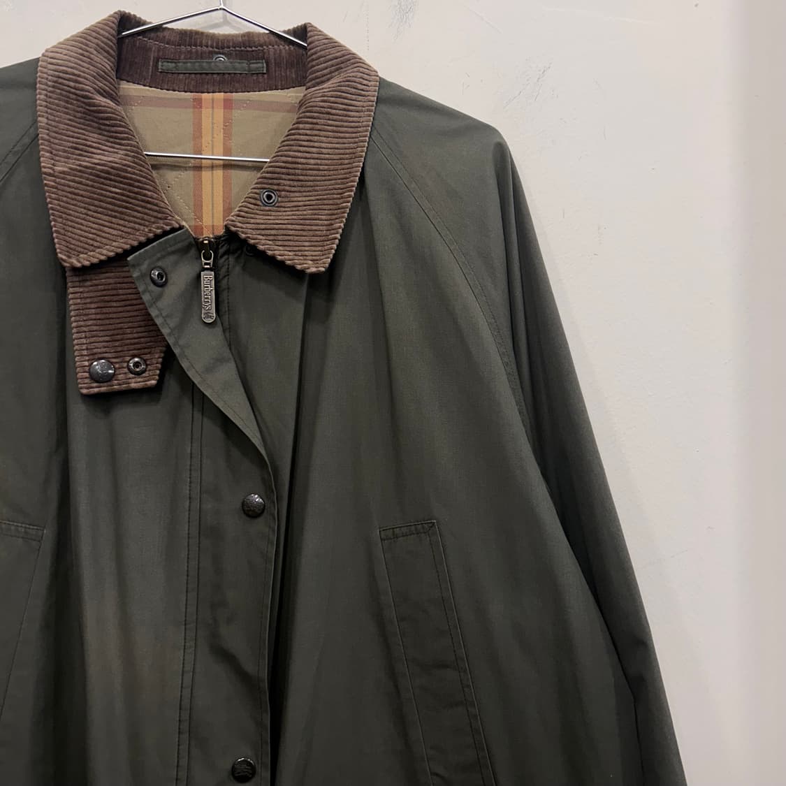 버버리 코듀로이 카라 피코트 워크자켓 상품이미지1