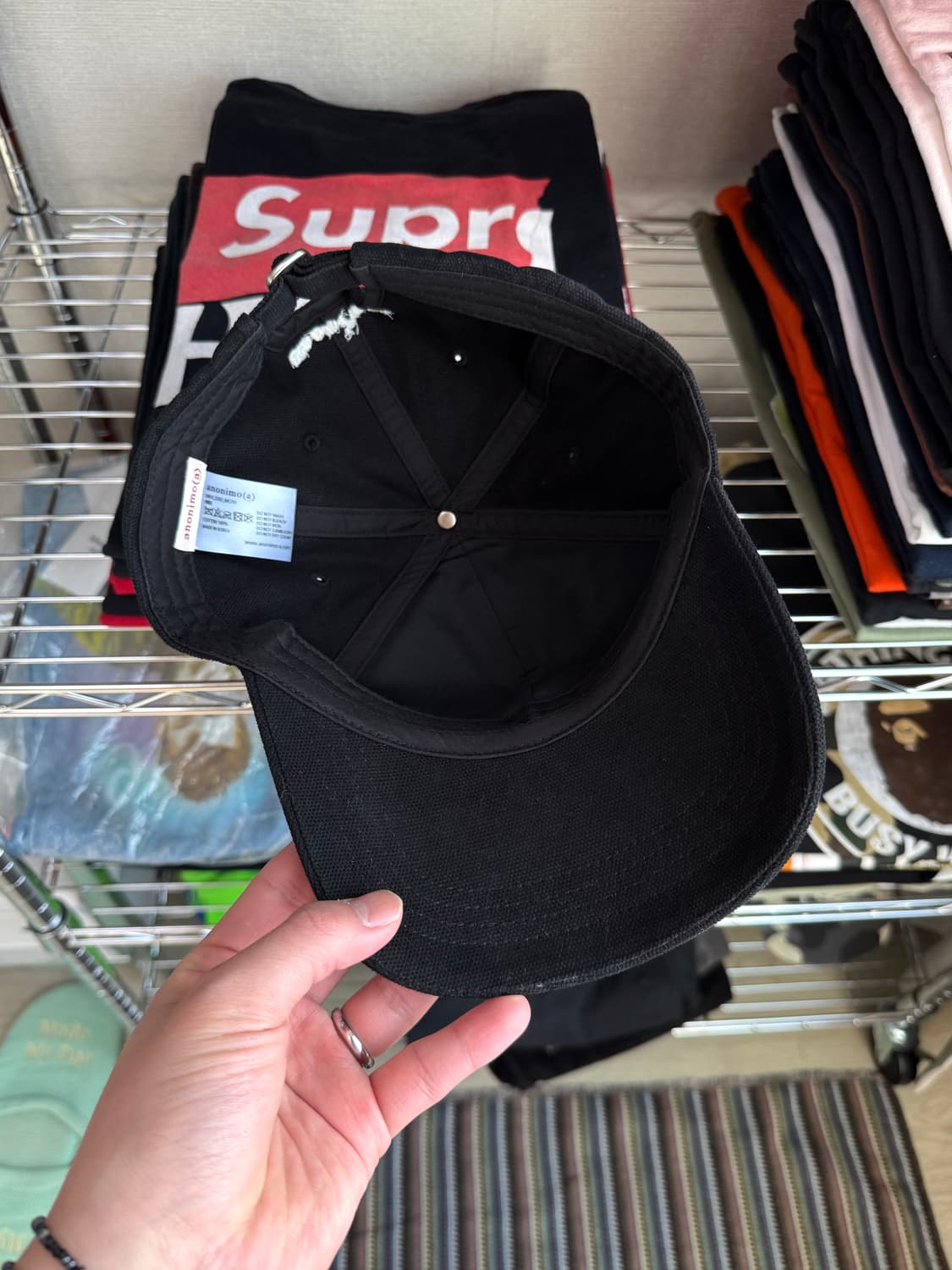 아노니모아노니마 블랙 모자 상품이미지2