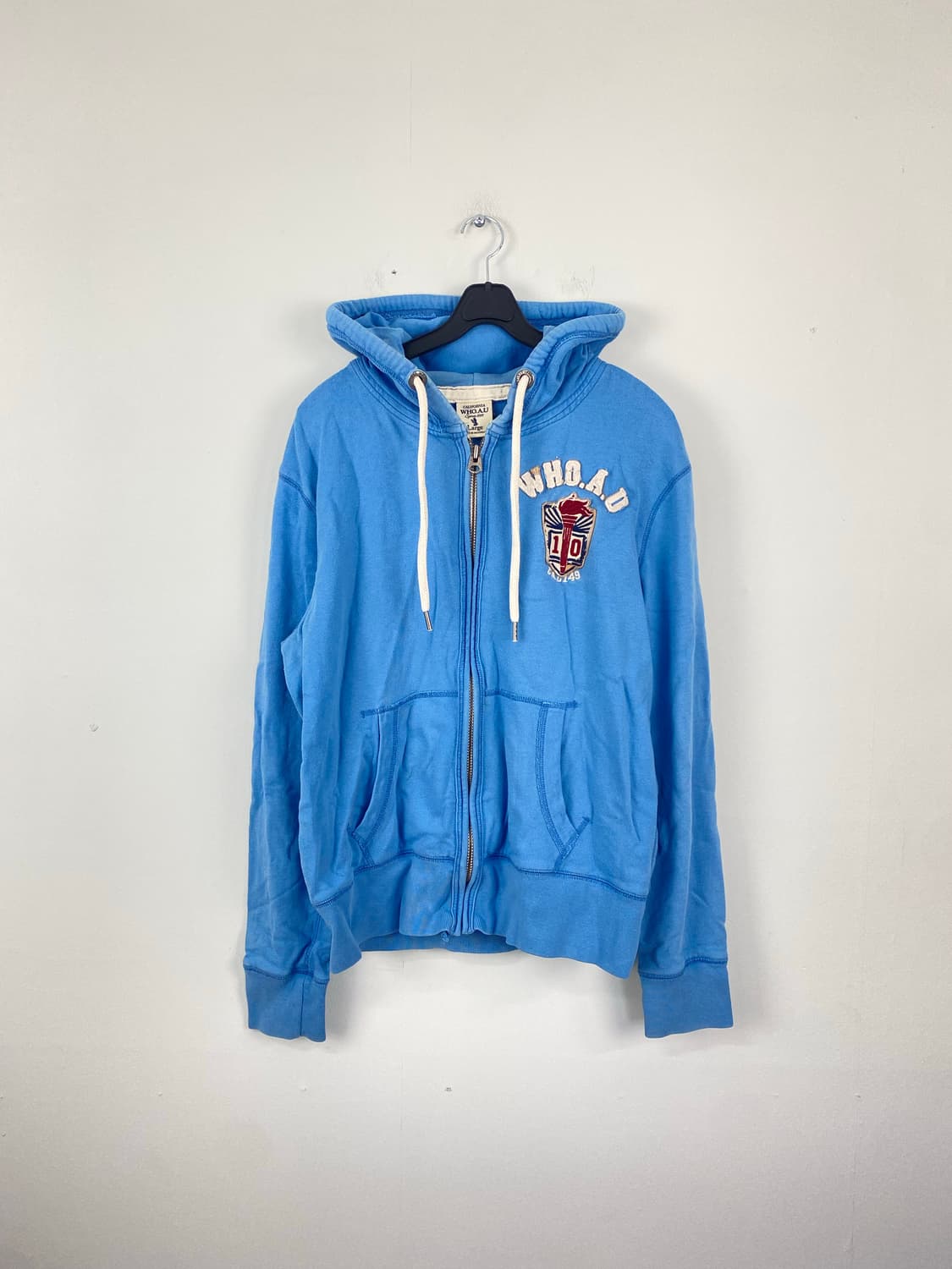 후아유 블루 후드집업 L  상품이미지1