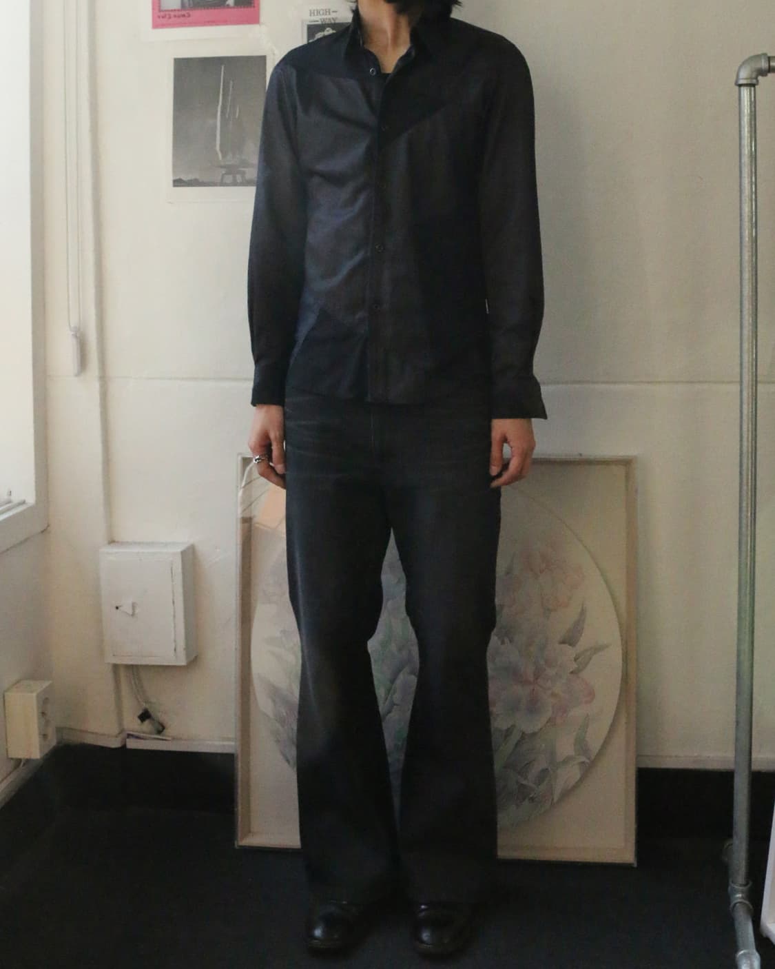  토네이도 마트 블랙 패치 셔츠 상품이미지3