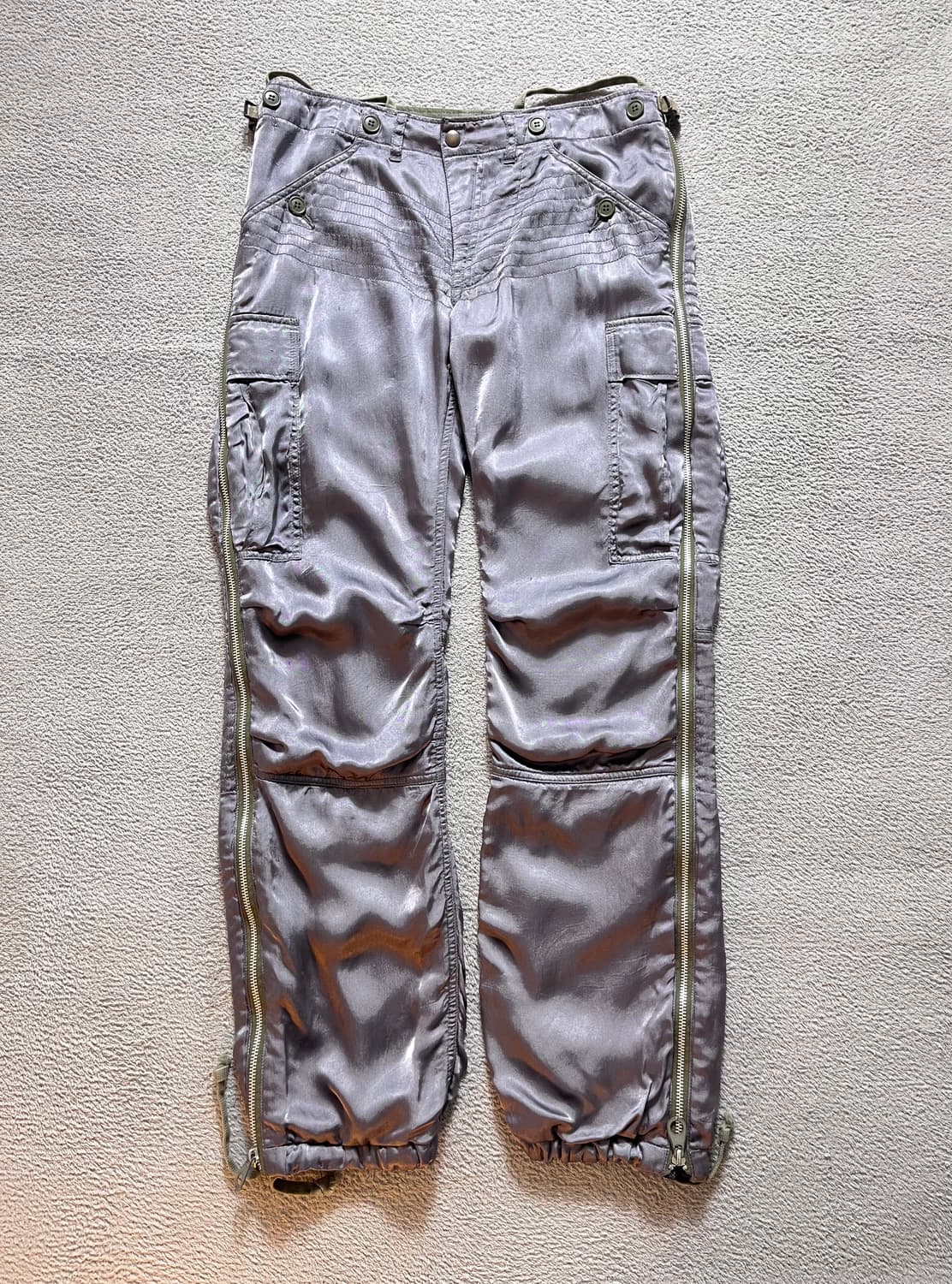 00s 빈티지 미하라 야스히로 M-51 모티브 새틴 팬츠 상품이미지2