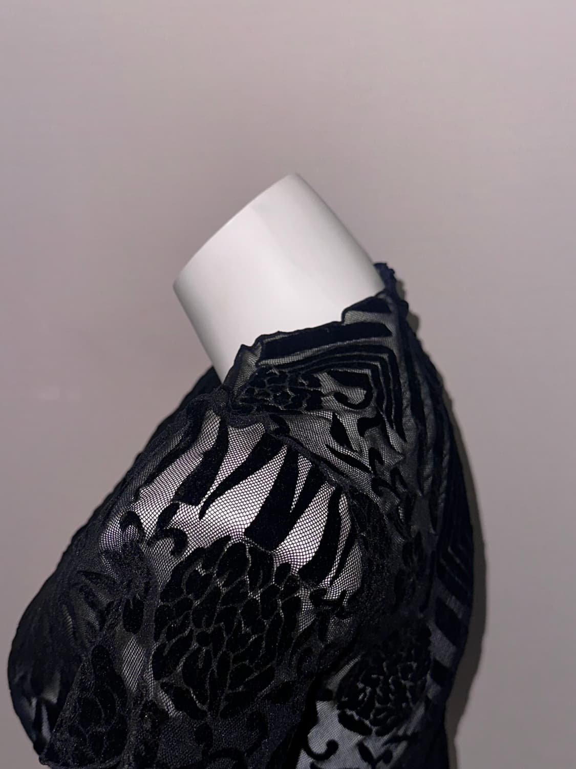 빈티지 오리엔탈 로즈 메쉬 패턴 탑 상품이미지3