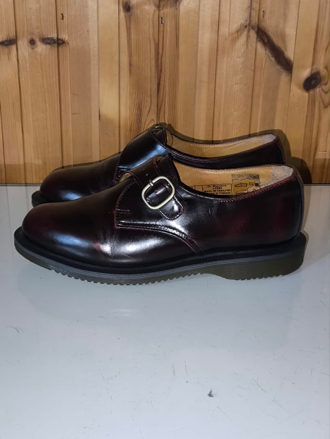 uk3 225mm 닥터마틴 론 몽크 스트랩 버건디  상품이미지1