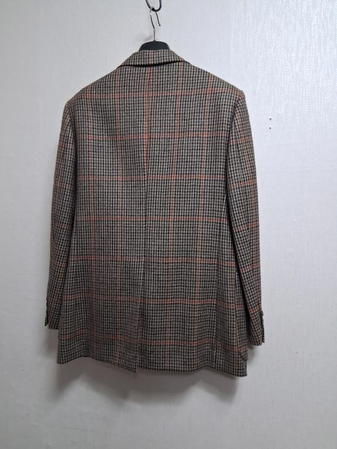 일본구제 WULFING TUCHE 남성 100%순모 레트로체크모직쟈켓90 상품이미지2