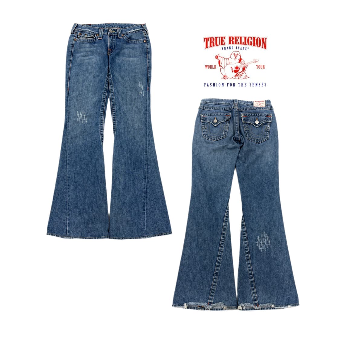 트루릴리전 Y2K 조이 부츠컷 데님팬츠 상품이미지1