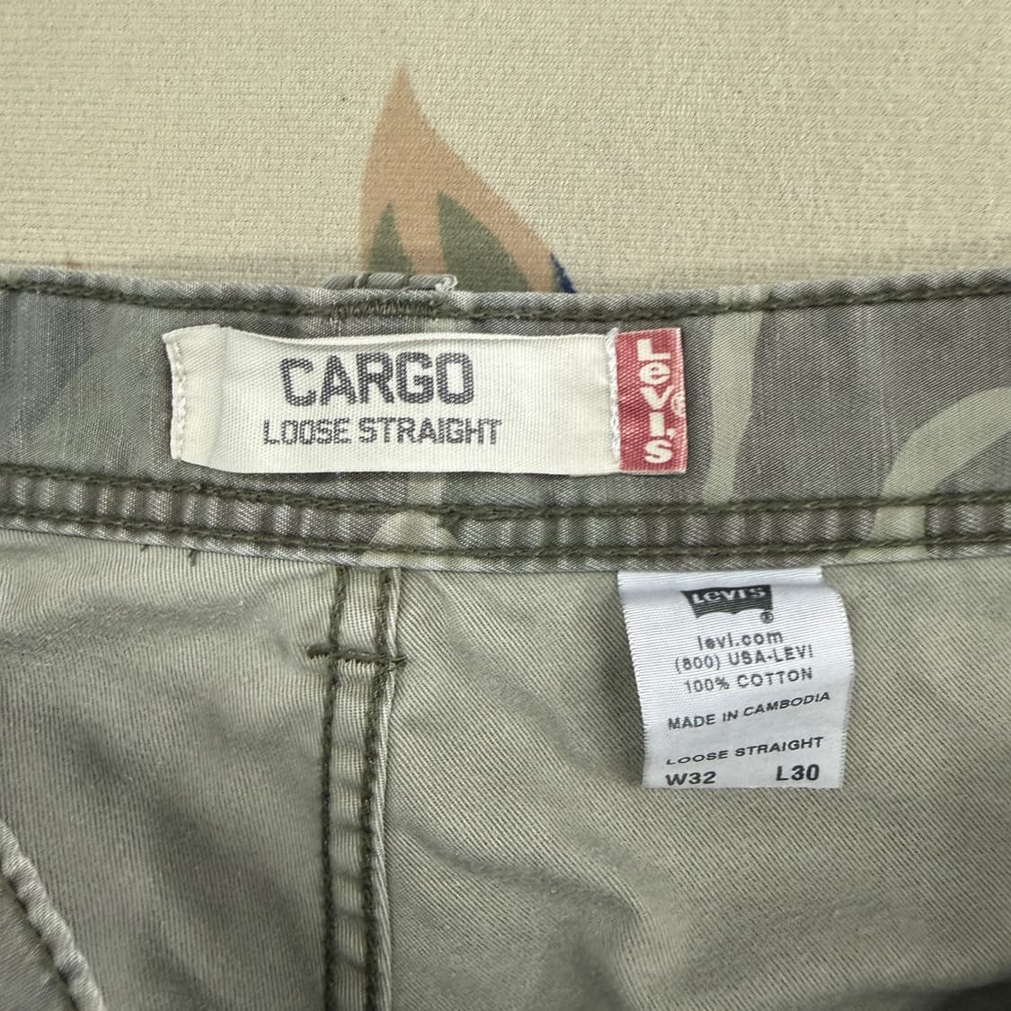 (32)00s 리바이스 Levis 카모 카고 반바지 상품이미지2