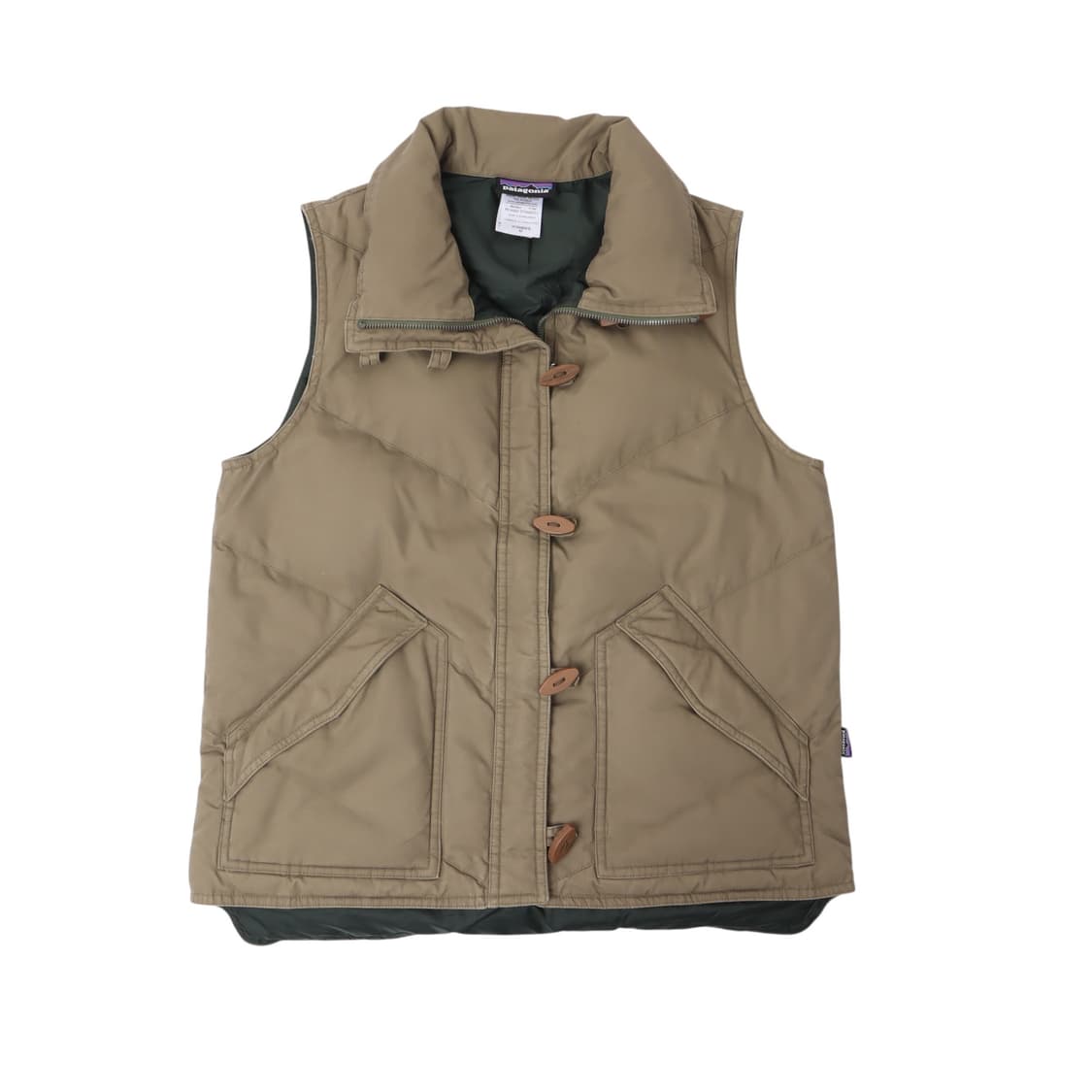 파타고니아 우먼스 캔버스 코튼 토글 덕다운 베스트 상품이미지1