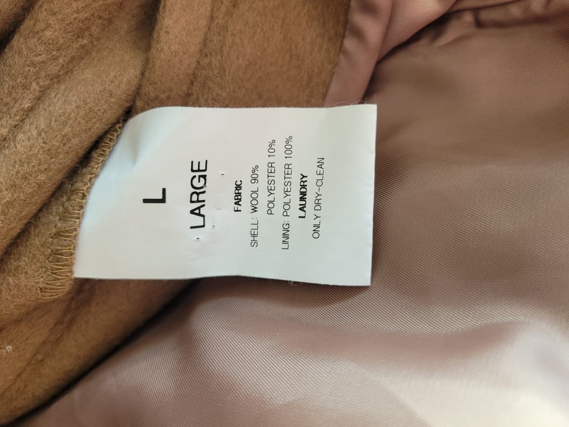 로파이 울 더플코트 베이지/L 상품이미지3