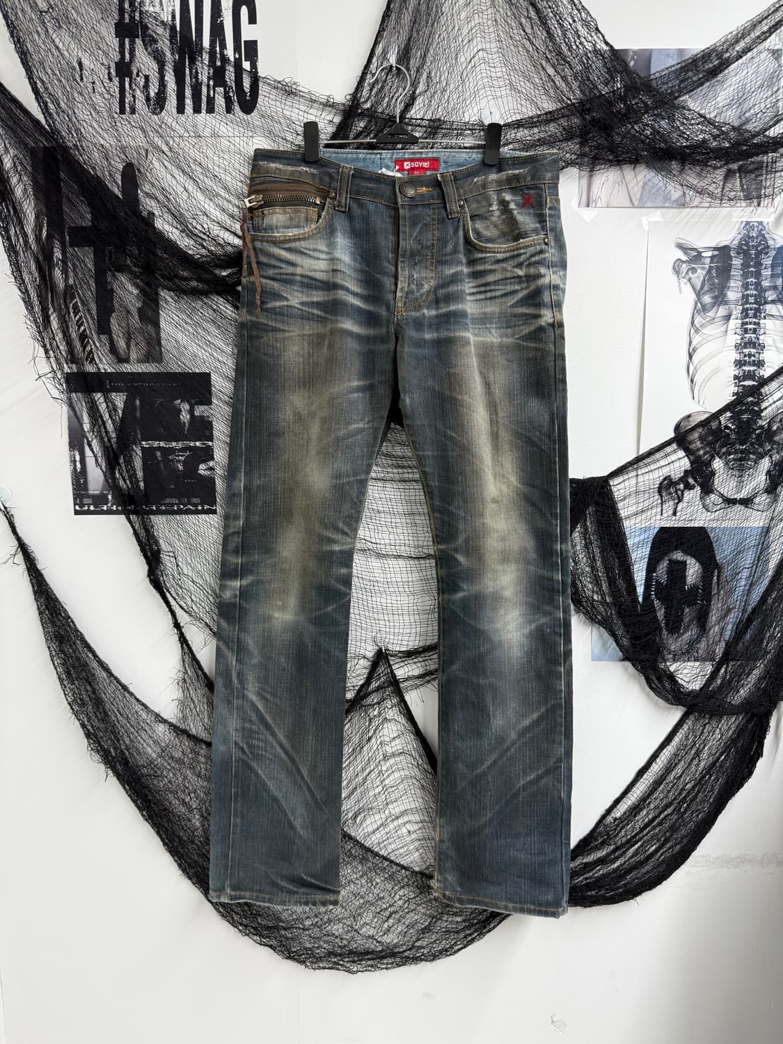 00s embriodery washing jeans 상품이미지3