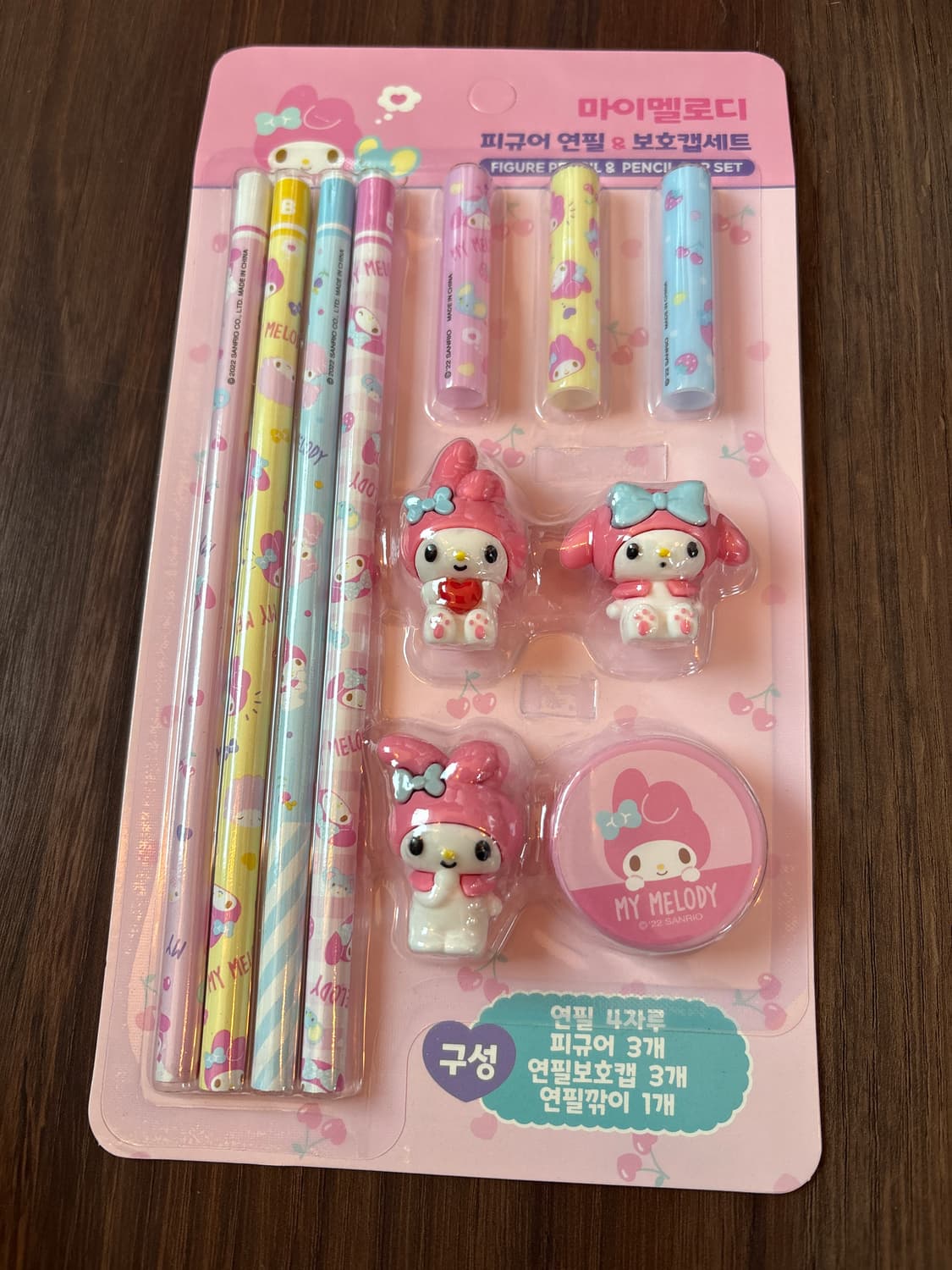 마이멜로디 피규어 연필&보호캡 세트 상품이미지1
