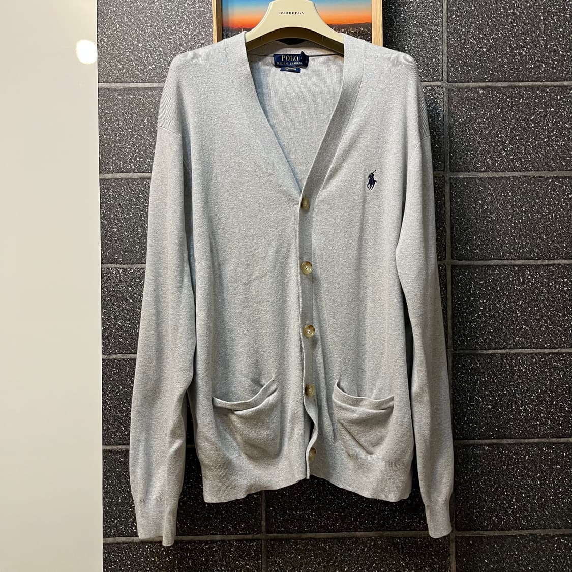 폴로 랄프로렌 피마코튼 면 가디건 L 상품이미지1