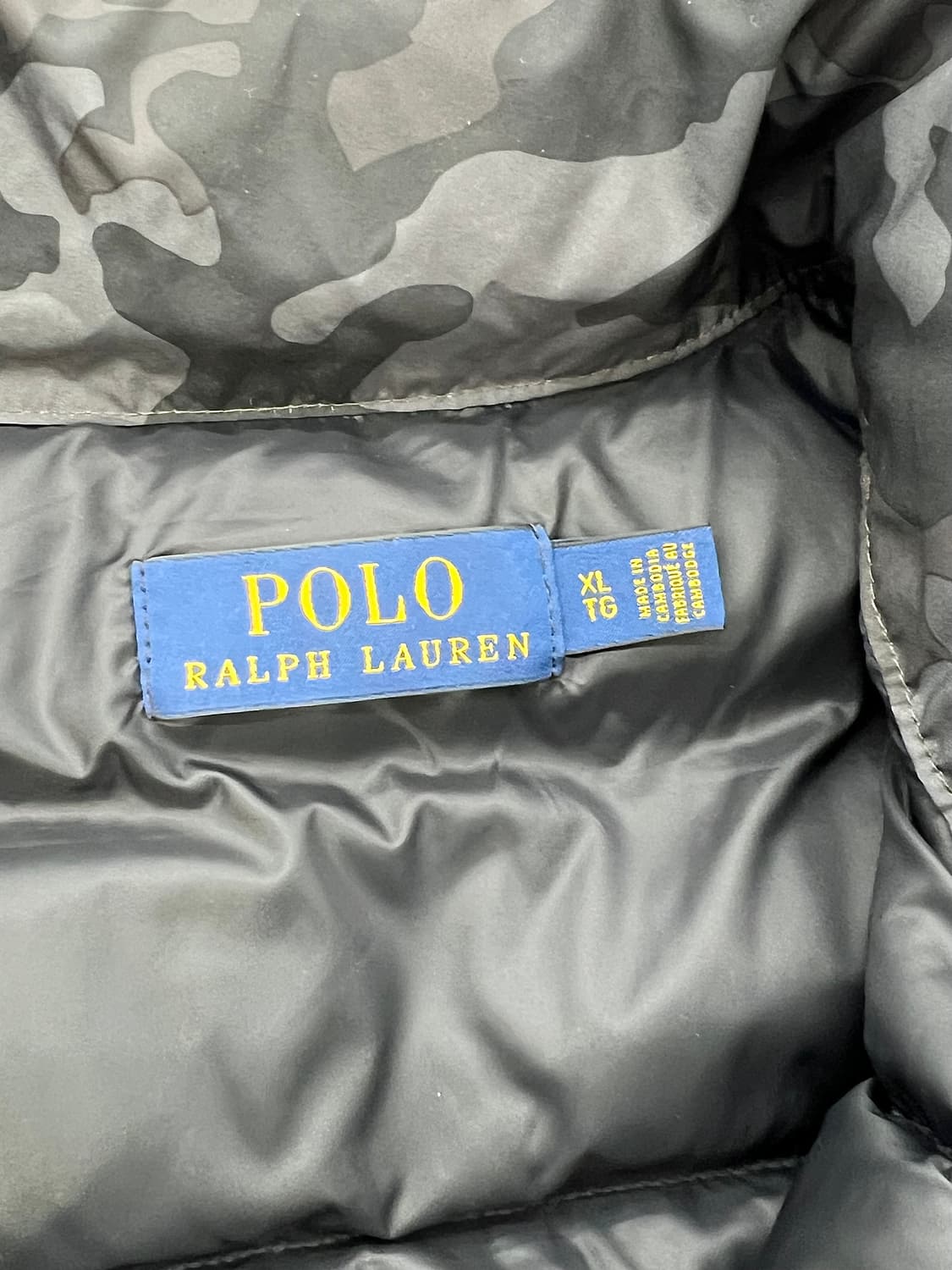 폴로 랄프로렌 카모 플라쥬 패커블 다운 패딩 베스트 상품이미지7