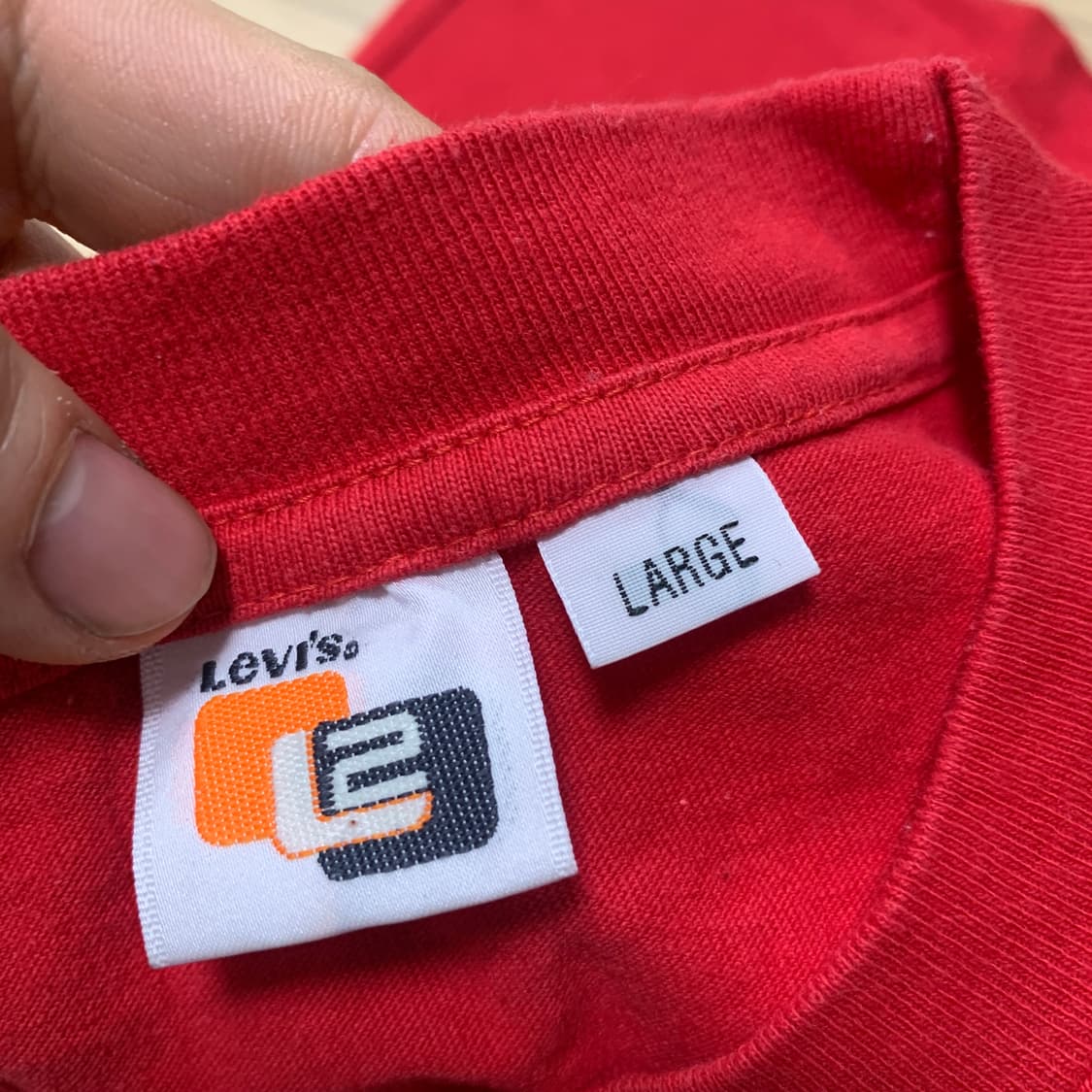L)Levi's L2 00's 올드 리바이스 L2 싱글스티치 반팔티 상품이미지3