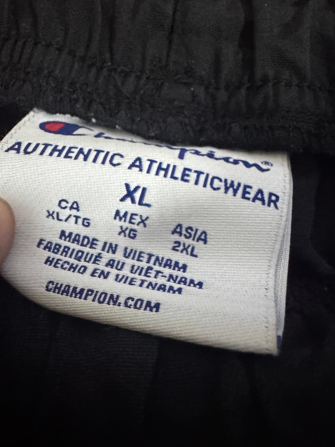 챔피온 밴딩 나일론 카고 하프팬츠 XL 블랙 37.7인치 상품이미지3