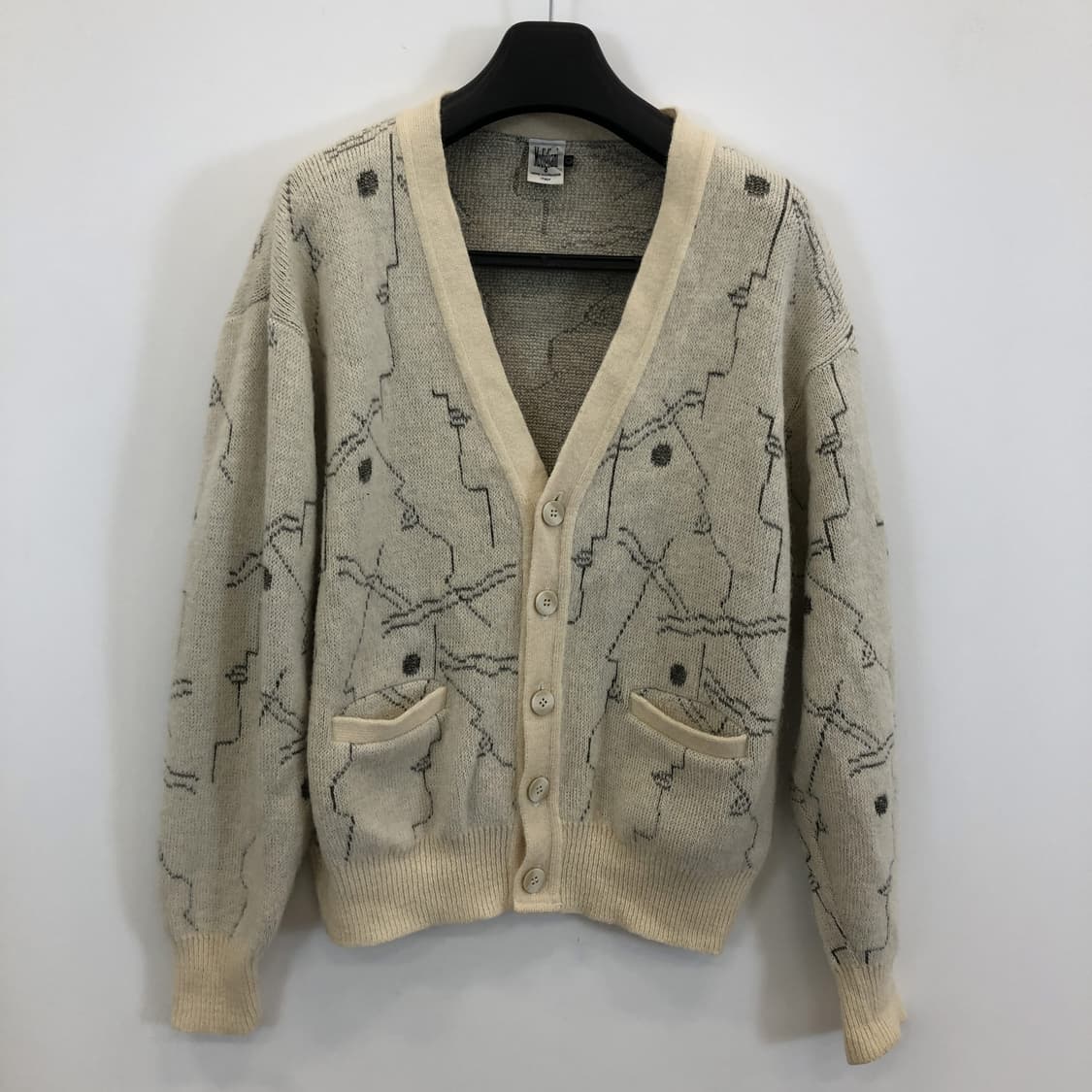 모딜리아니 이태리 패턴 캐시미어 니트가디건 L 상품이미지1