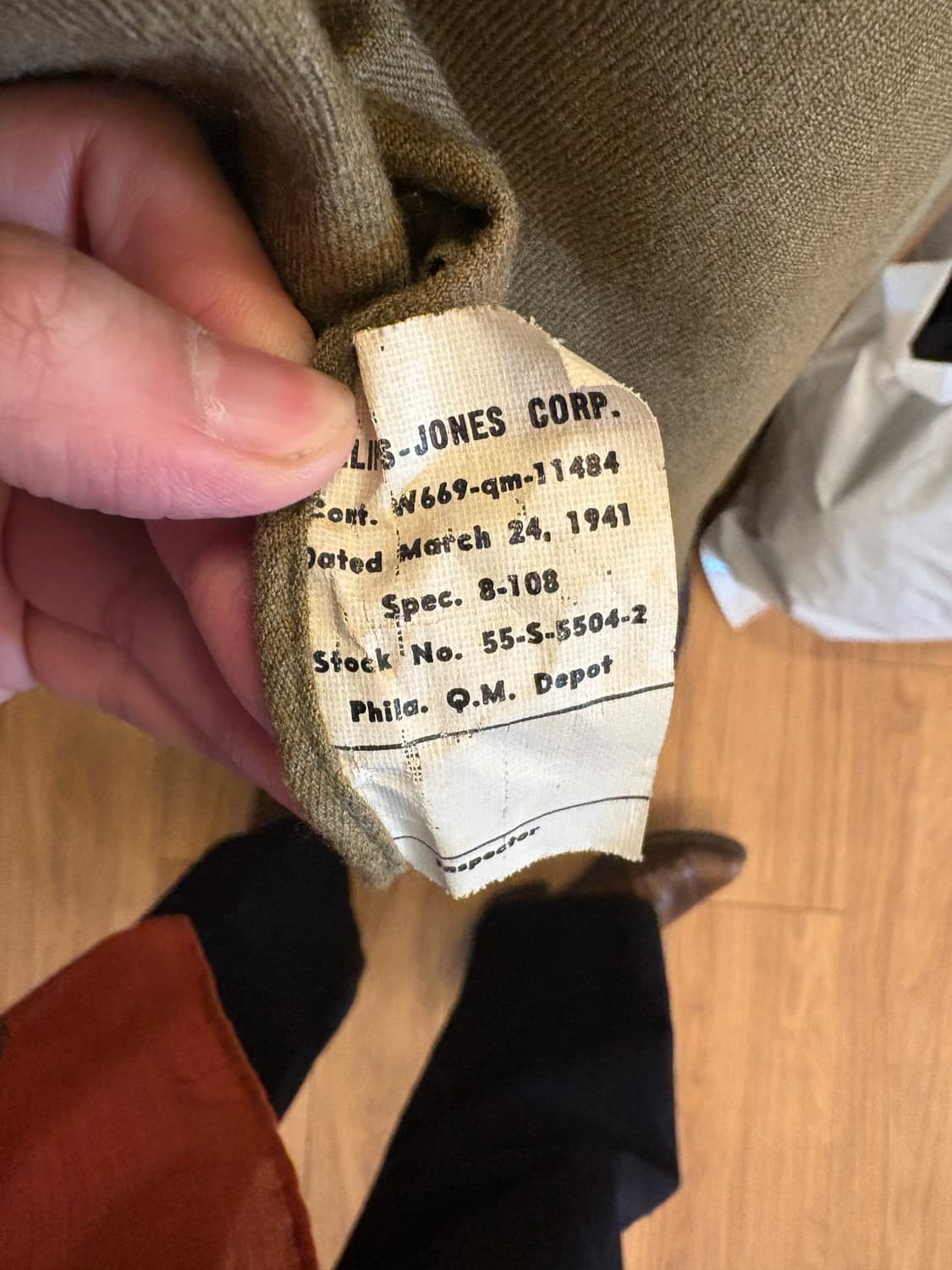 40‘s US Army M-1937 Wool Flannel shirt 상품이미지3