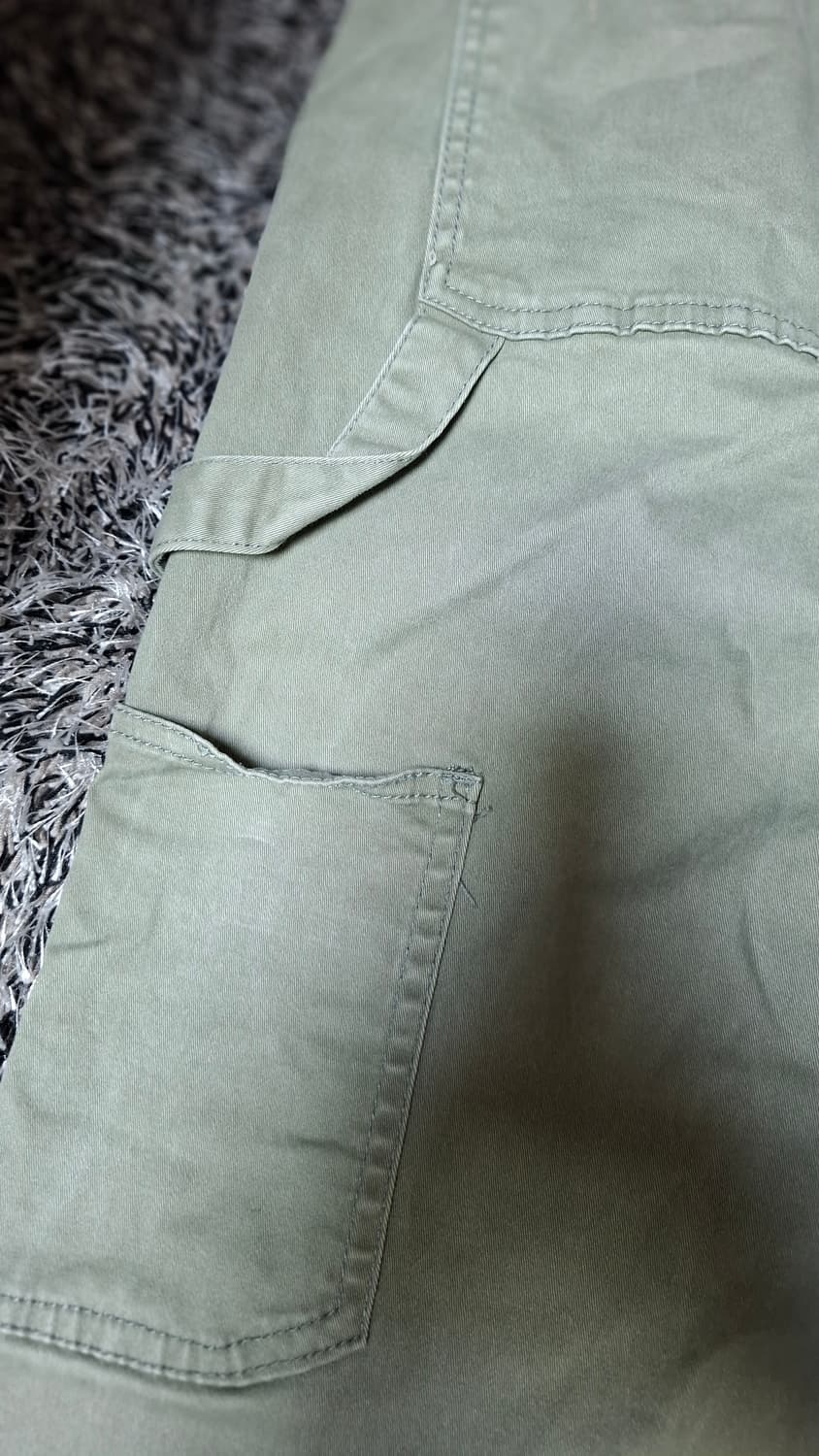 홀리스터 와이드핏 카펜터 카키색 팬츠 30 상품이미지3