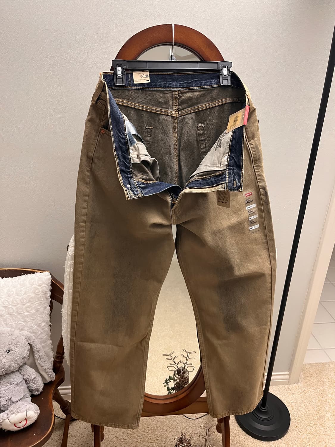 (새상품/34*32) 리바이스 565 루즈핏 샌드 브라운 NXBD 상품이미지2