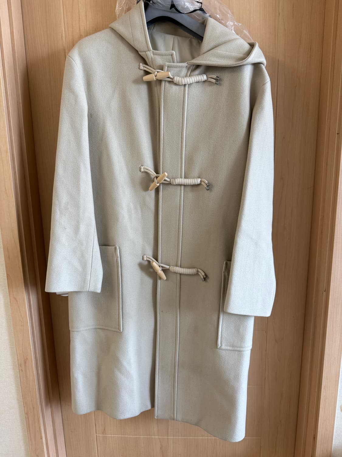 쿠어 더플코트 크림 L 상품이미지2