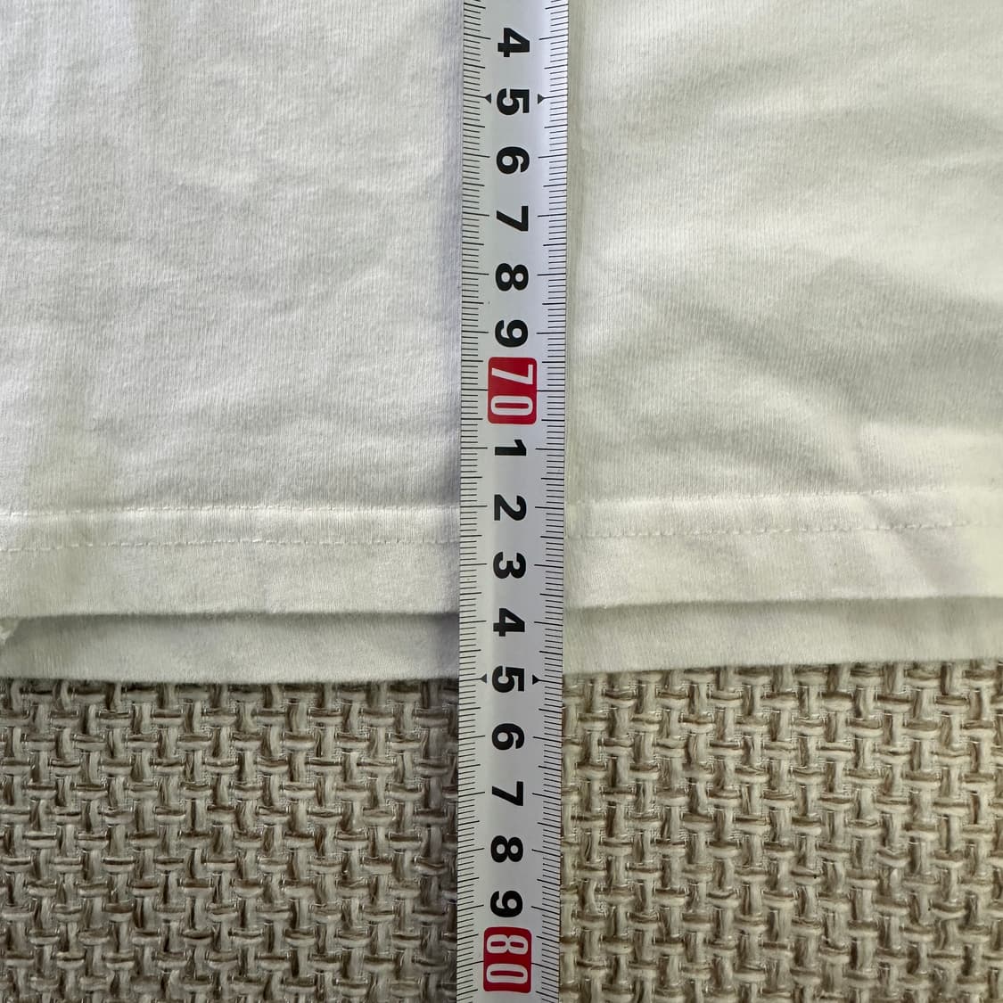 L 빈티지 화이트 플라스틱 반팔 0407D 상품이미지6