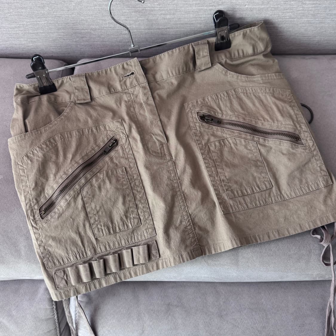 brown ribbon detailed skirt 상품이미지2